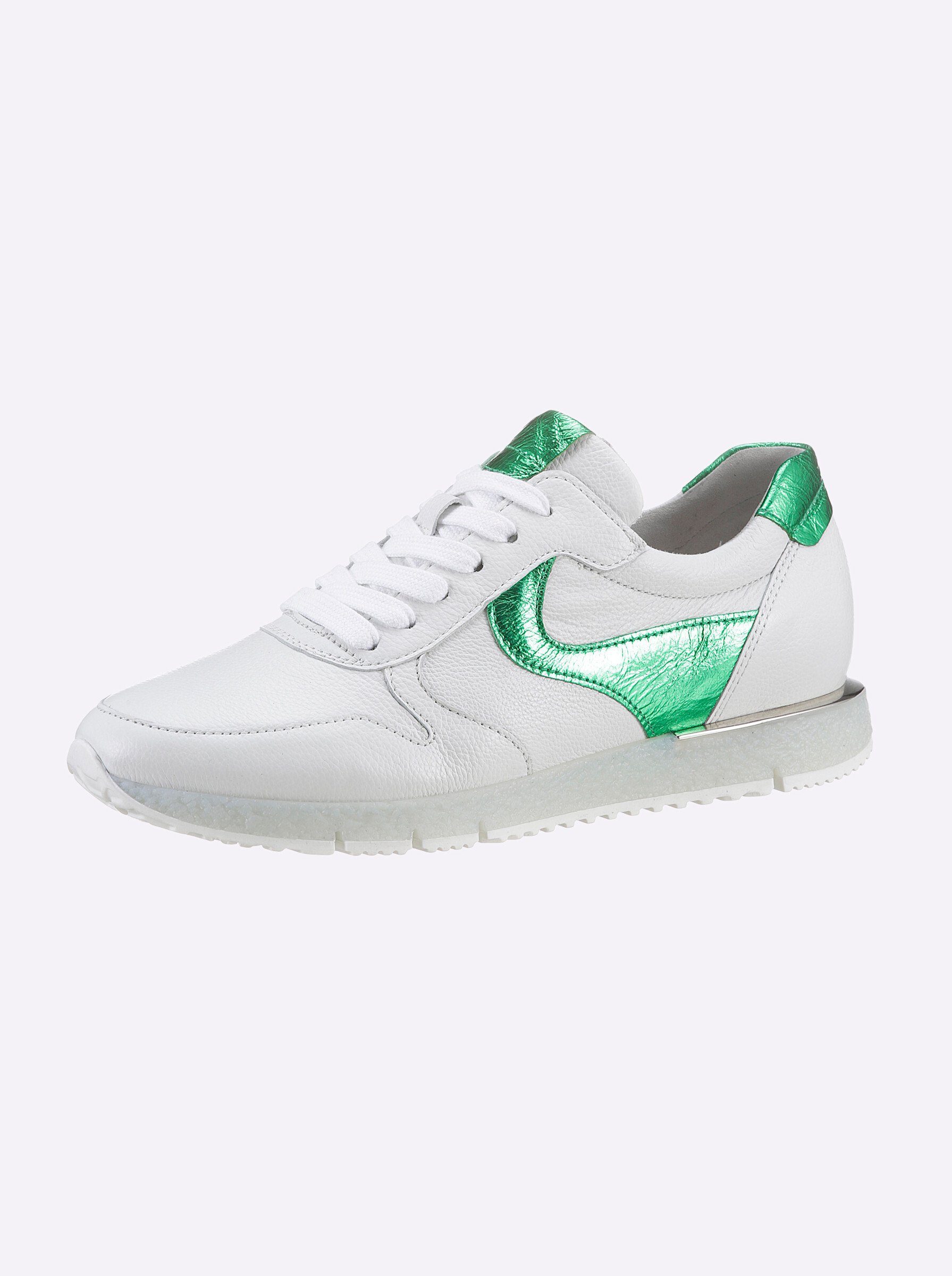 Gabor Sneaker Wechselfußbett weiß-grün