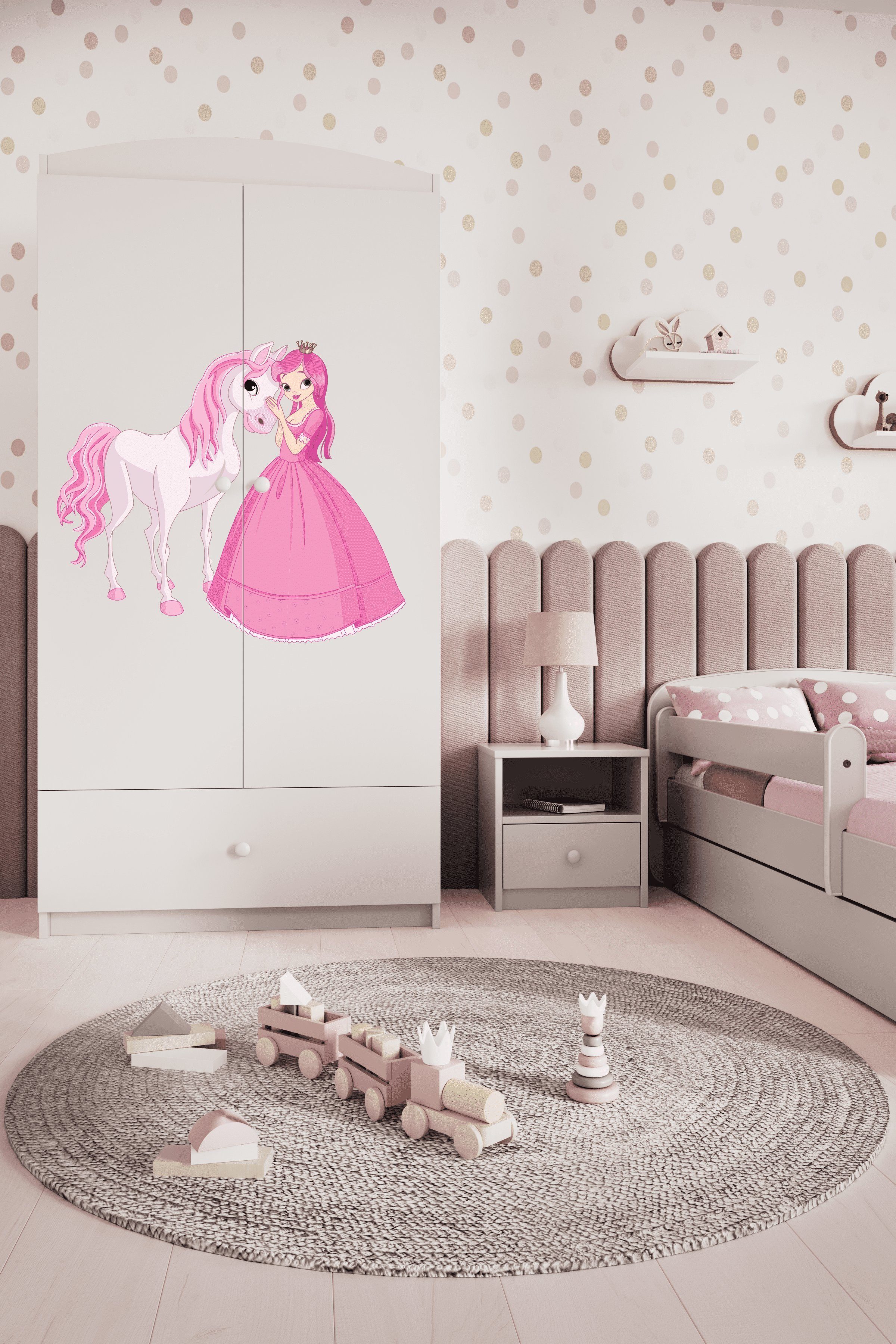 Bjird Kinderkleiderschrank Kleiderschrank Babydreams (4 Einlegeböden günstig online kaufen