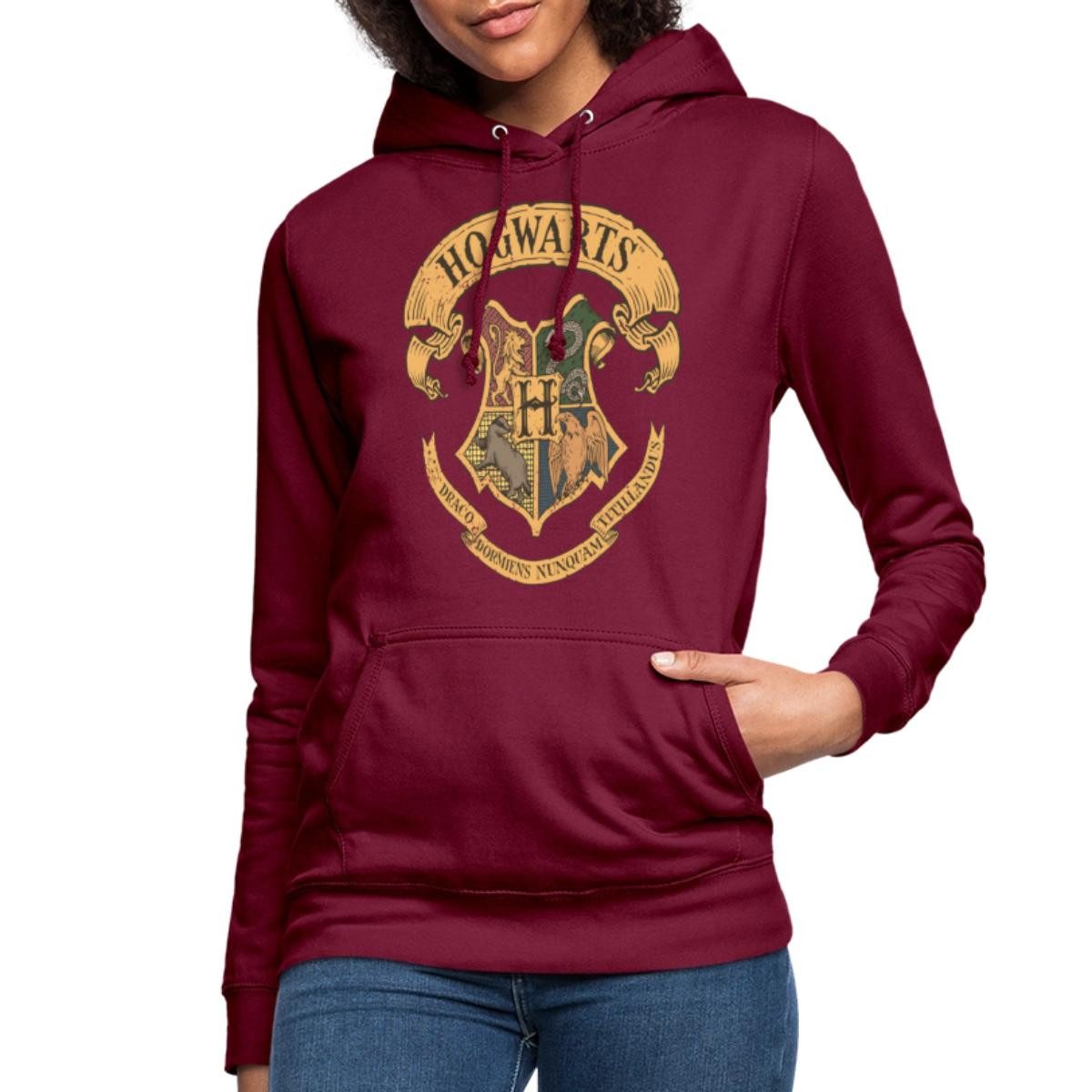 Spreadshirt Hoodie Harry Potter Hogwarts Wappen günstig online kaufen