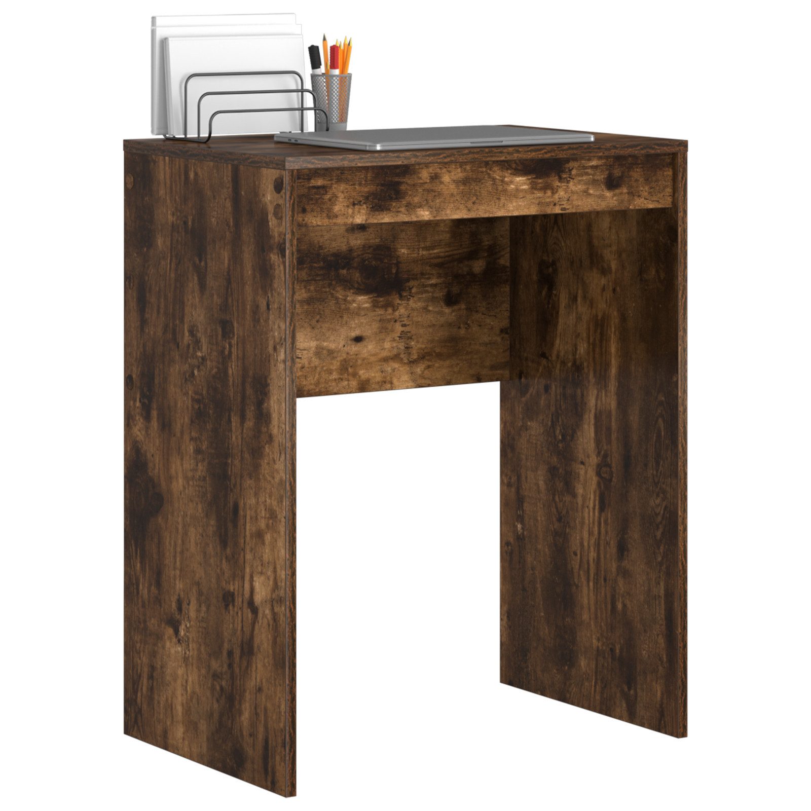 vidaXL Schreibtisch Schreibtisch Geräucherte Eiche MDF günstig online kaufen