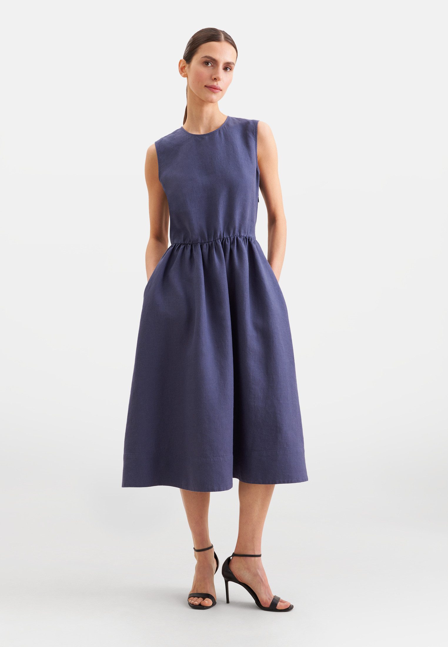 seidensticker Sommerkleid Ohne Arm Rundhals Uni