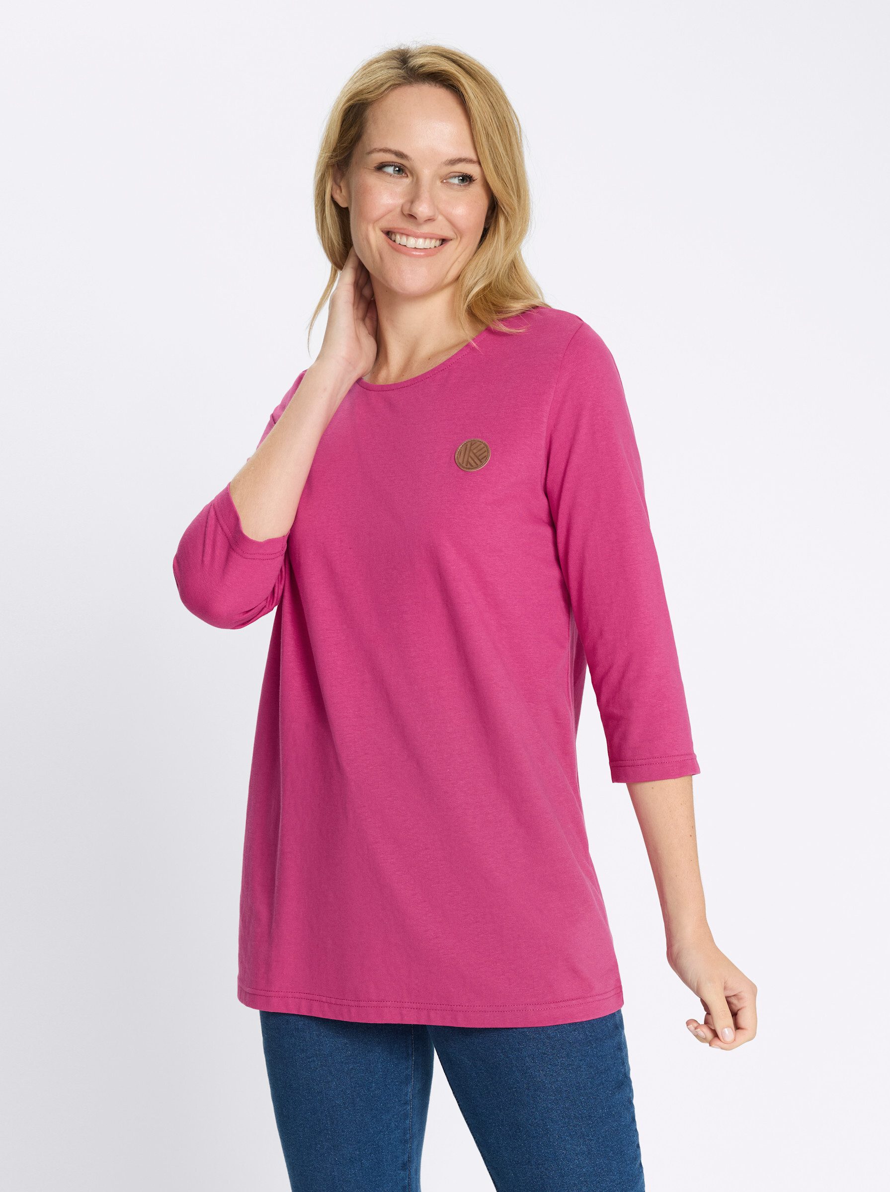 T-Shirt Longshirt 3/4-Arm