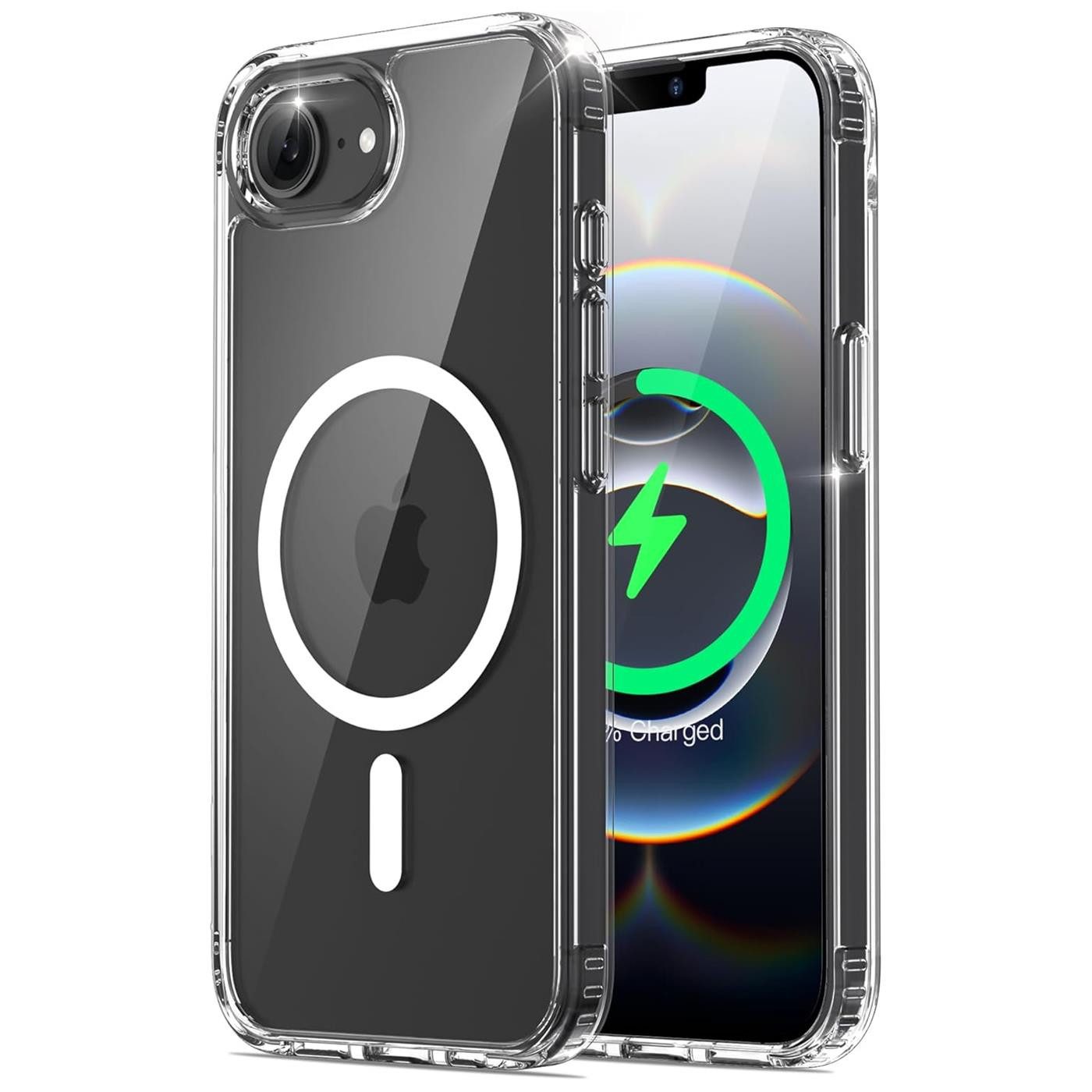 CoolGadget Handyhülle Premium Silikon Handy Case für iPhone 17e / iPhone 16e 6,1 Zoll, Hülle Transparent Schutzhülle kompatibel mit MagSafe Zubehör
