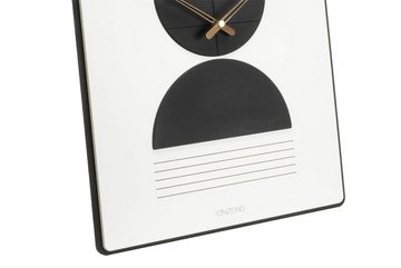 ONZENO Wanduhr THE HOURGLASS. 35x60x0.8 cm (handgefertigte Design-Uhr)