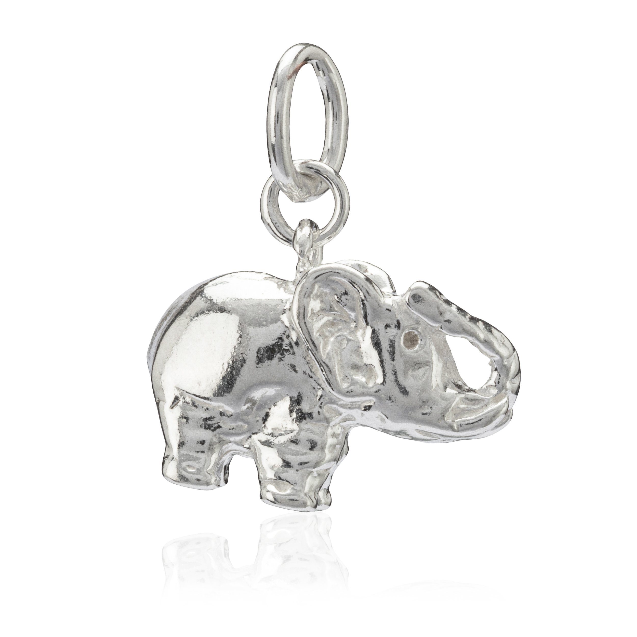 NKlaus Kettenanhänger Damen Kettenanhänger Elefant 925 Silber 17x11mm Sc,  925 Sterling Silber Silberschmuck für Damen