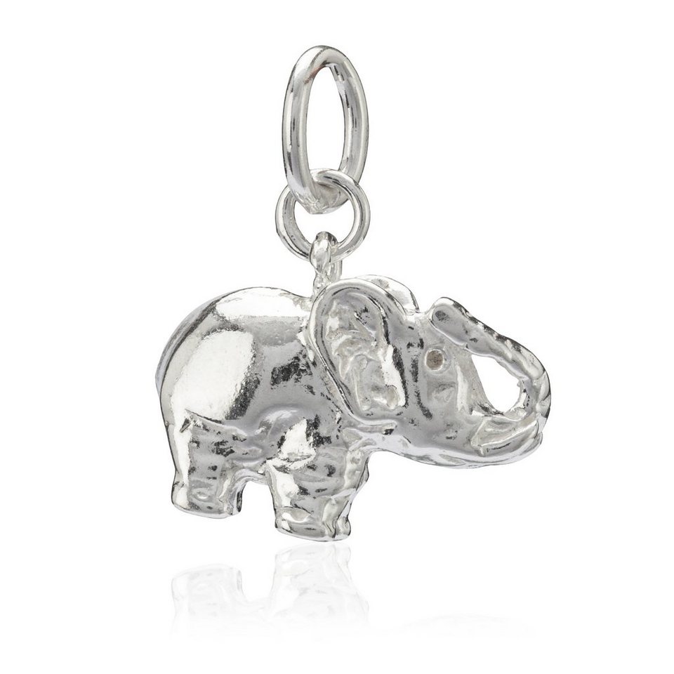 NKlaus Kettenanhänger Damen Kettenanhänger Elefant 925 Silber 17x11mm Sc,  925 Sterling Silber Silberschmuck für Damen