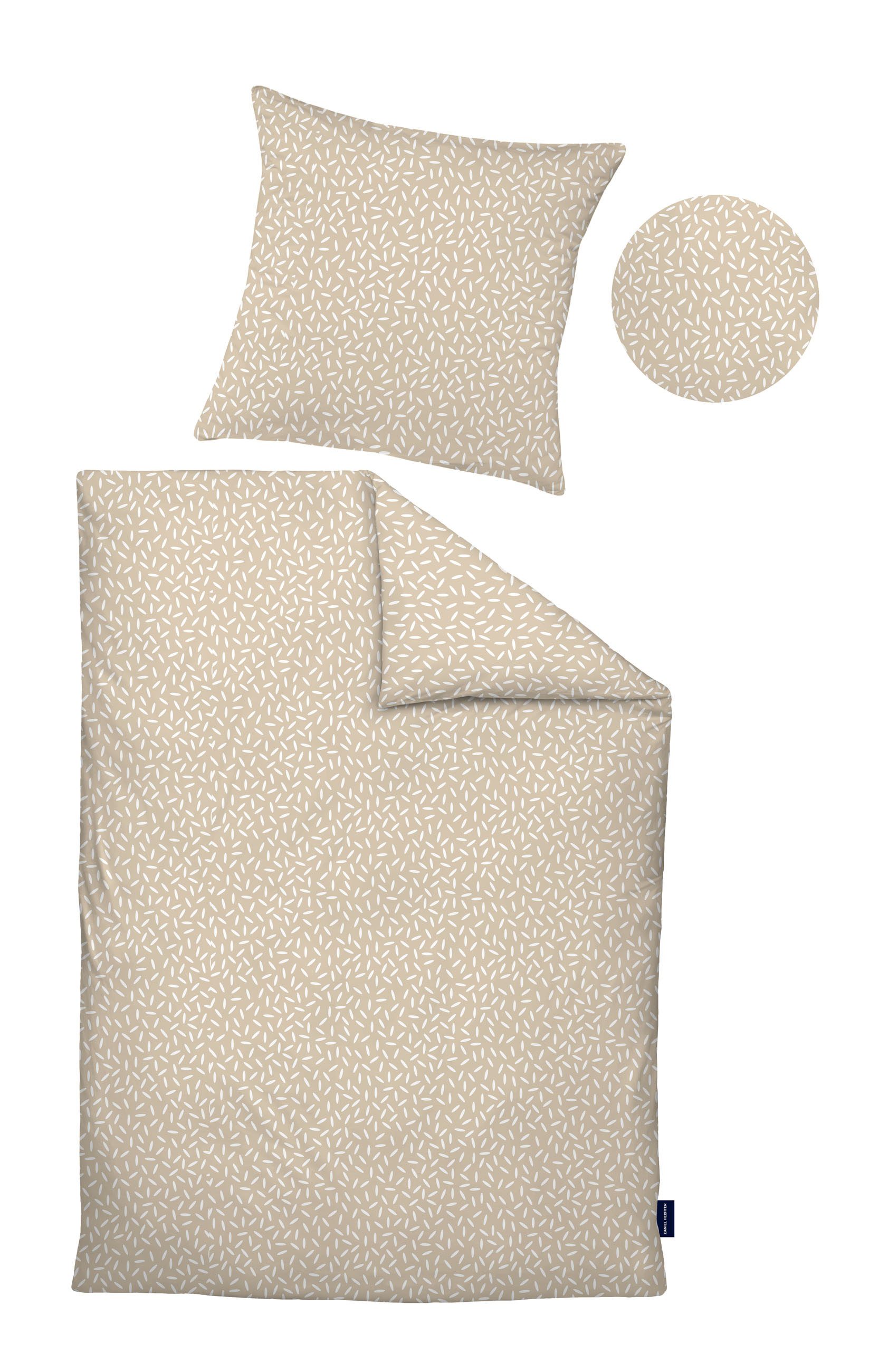Daniel Hechter Bettwäsche 0041303, Renforcé, 2 teilig, hautfreundlich, mit Reißverschluss, ganzjährig einsetzbar, Flaglabel