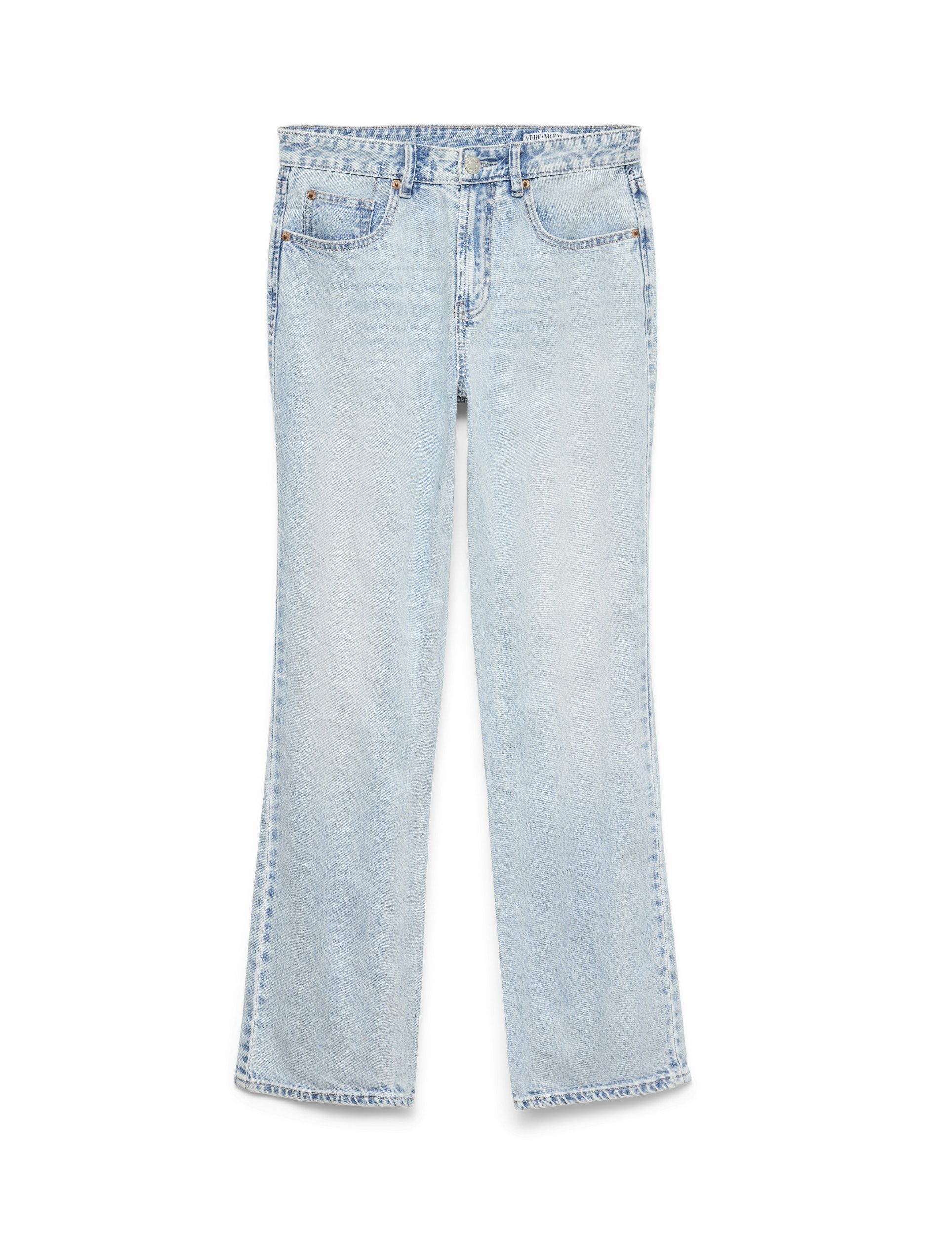 Slim-fit-Jeans VMTESSA HR STRAIGHT JEANS LI3010 GA, Light Blue Denim