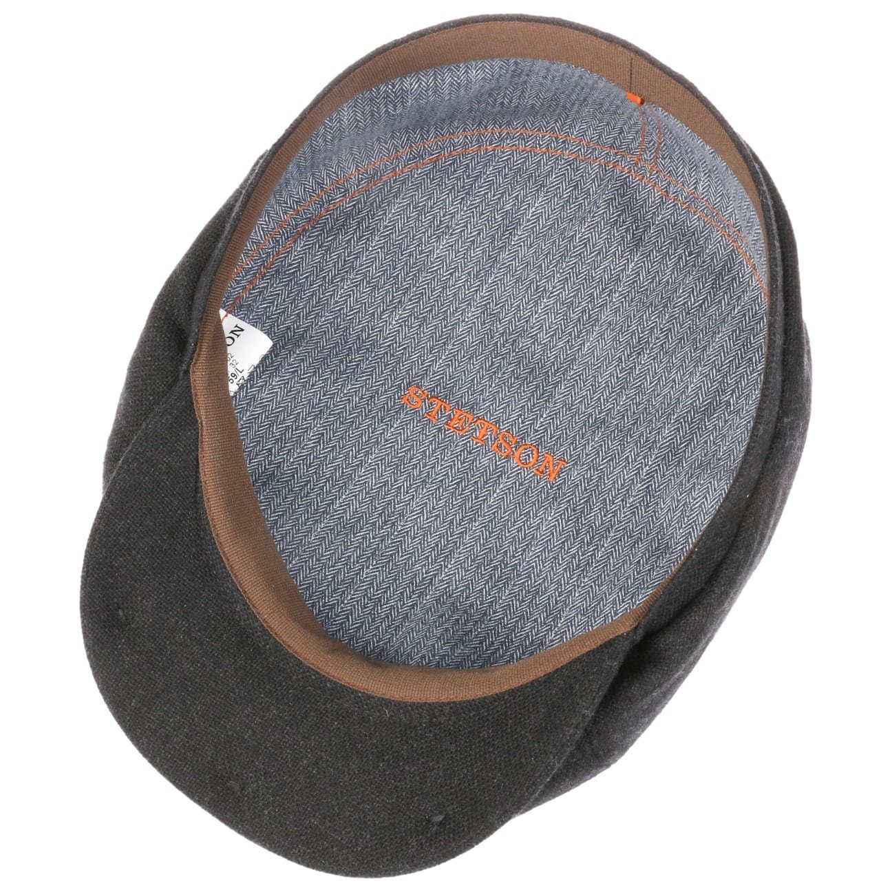 anthrazit in Schirm, mit Schirmmütze the Stetson (1-St) Flat Made EU Cap