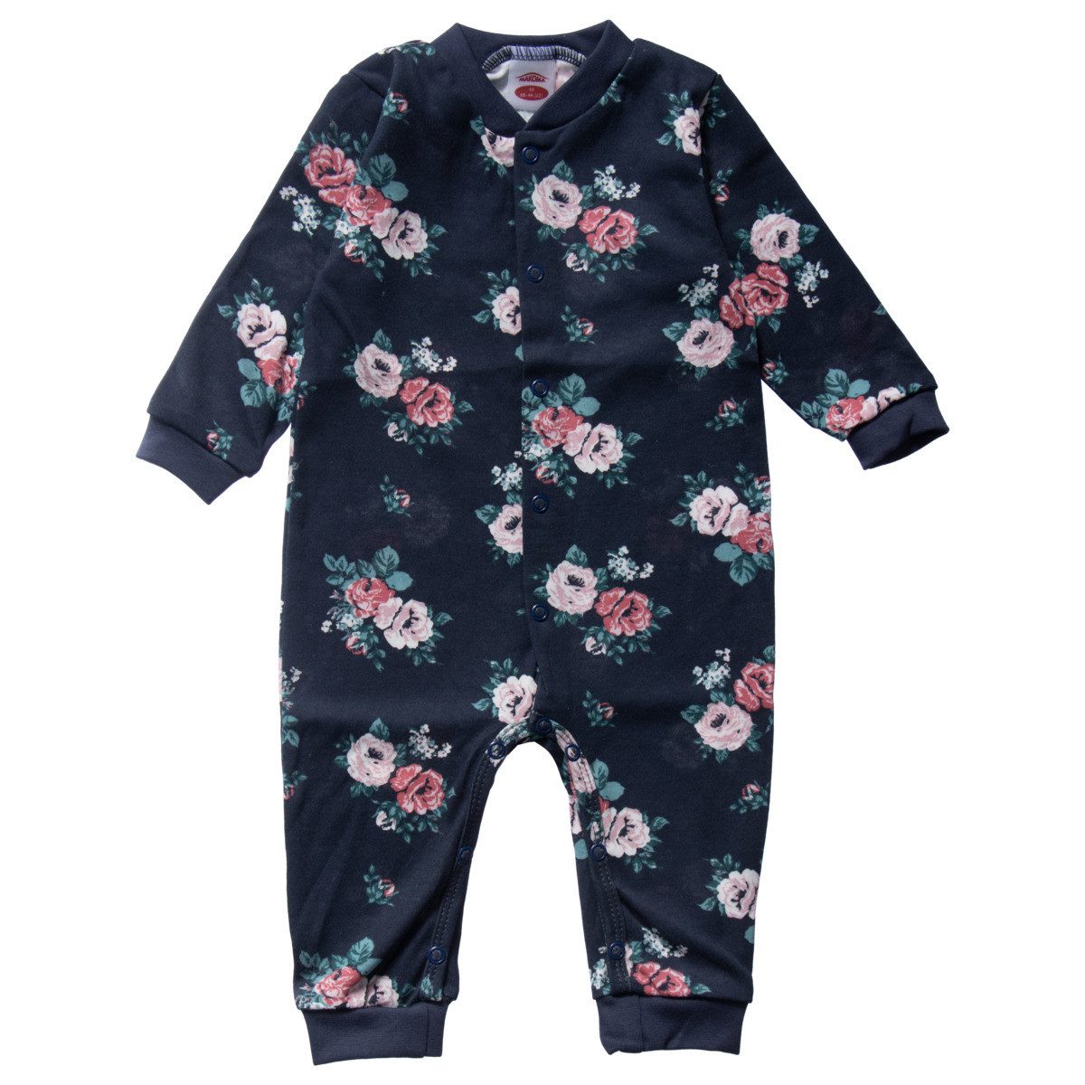 Makoma Strampler Floral Mädchen Einteiler, Overall, Babyanzug, Babyoverall, Babyanzug