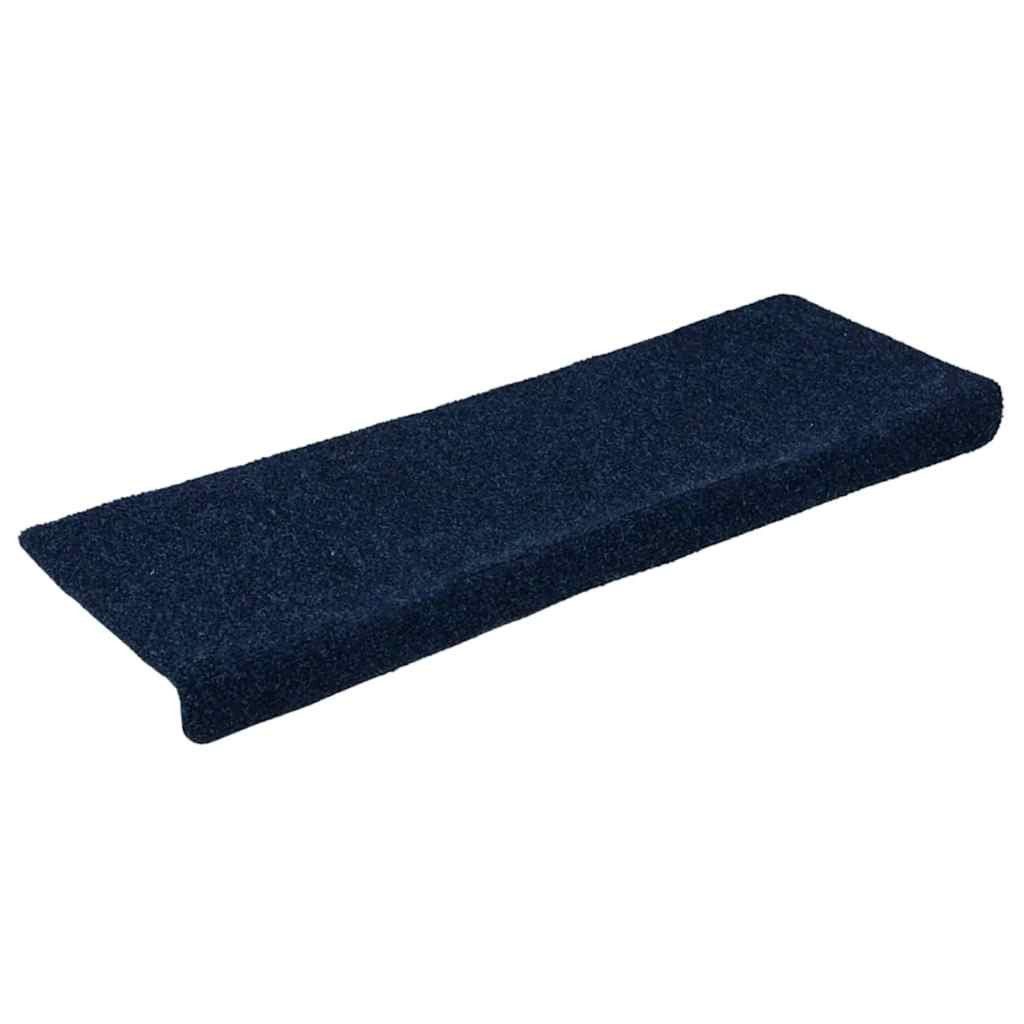 Stufenmatte Stufenmatten Selbstklebend 15 Stk. 65x21x4 cm Marineblau Rechteckiger
