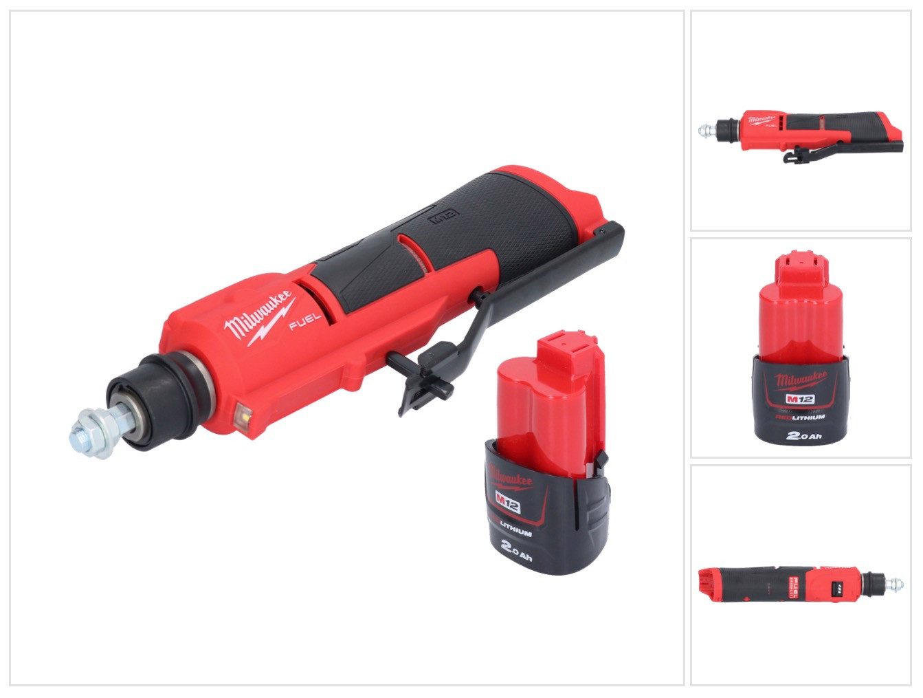 Milwaukee Rundschleifer Milwaukee M12 FTB-201 Akku Reifenaufrauer 12 V 7/16" Hex Brushless + 1