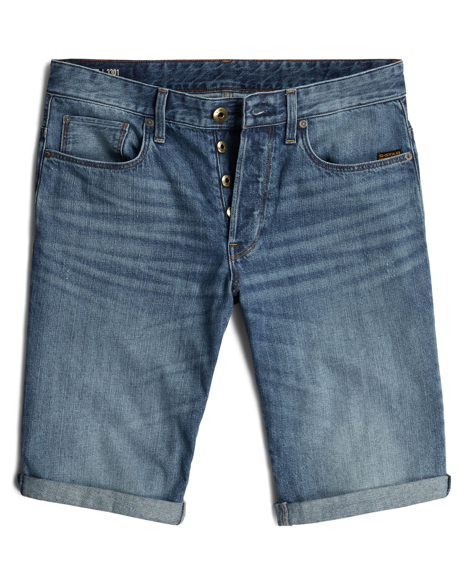 5-Pocket-Hose 3301 Denim Shorts