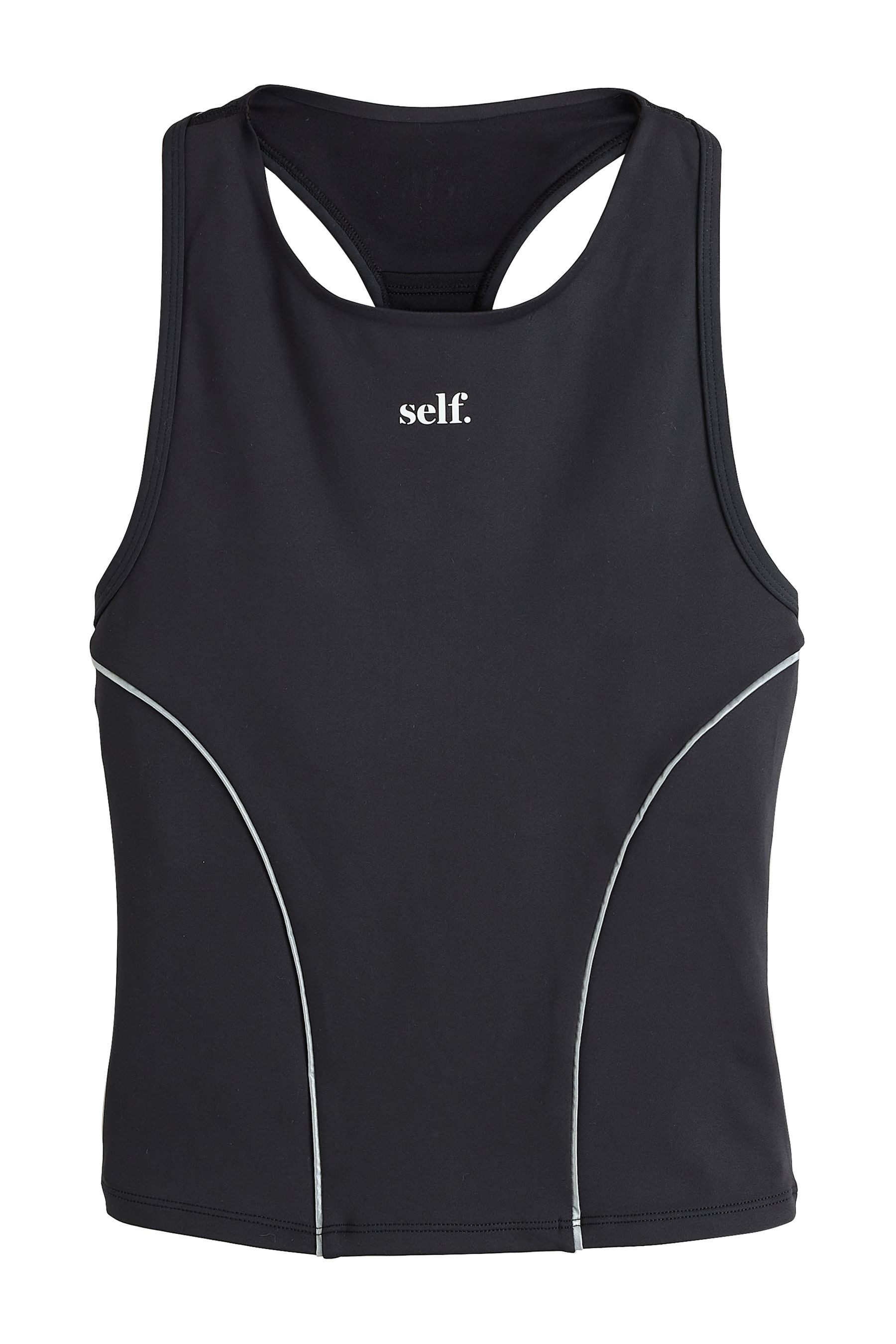 self Trägertop self. Sport-BH mit reflektierenden Paspeln (1-tlg)
