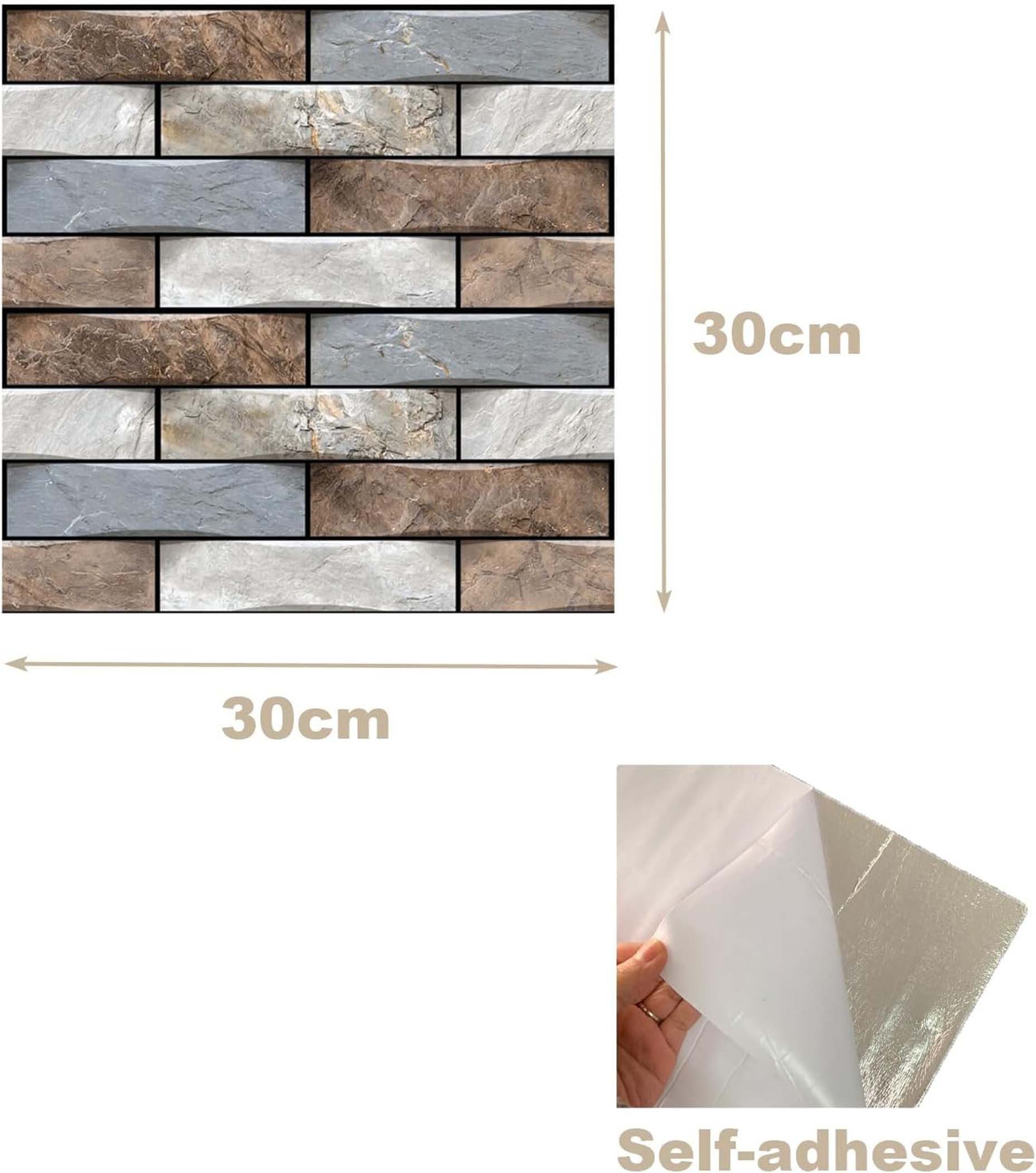 Kaket Wandtattoo 3D Wandpaneele Selbstklebend Wandtapete günstig online kaufen