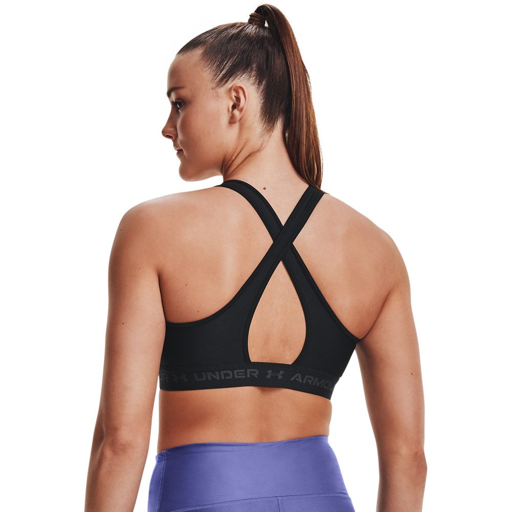 Under Armour® Sport-BH CROSSBACK MID BRA elastischer Materialmix mit 13% Elasthan, leichtes Tragegefühl