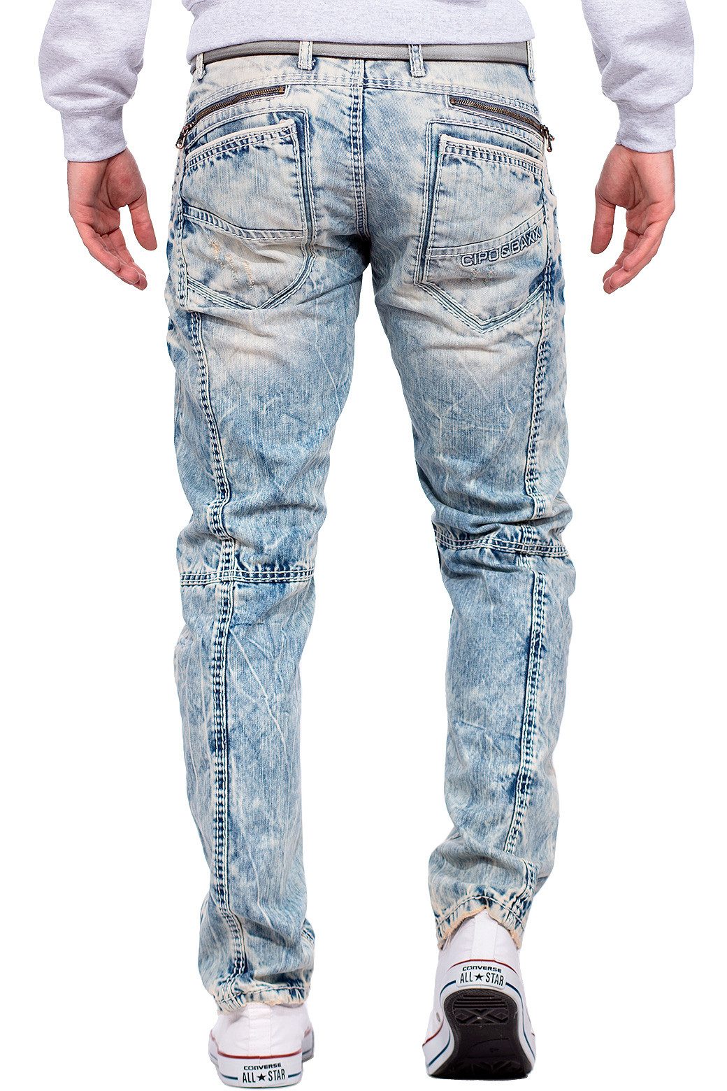Cipo & Baxx 5-Pocket-Jeans Hose BA-C0894A (1-tlg) mit Verzierungen und dick günstig online kaufen