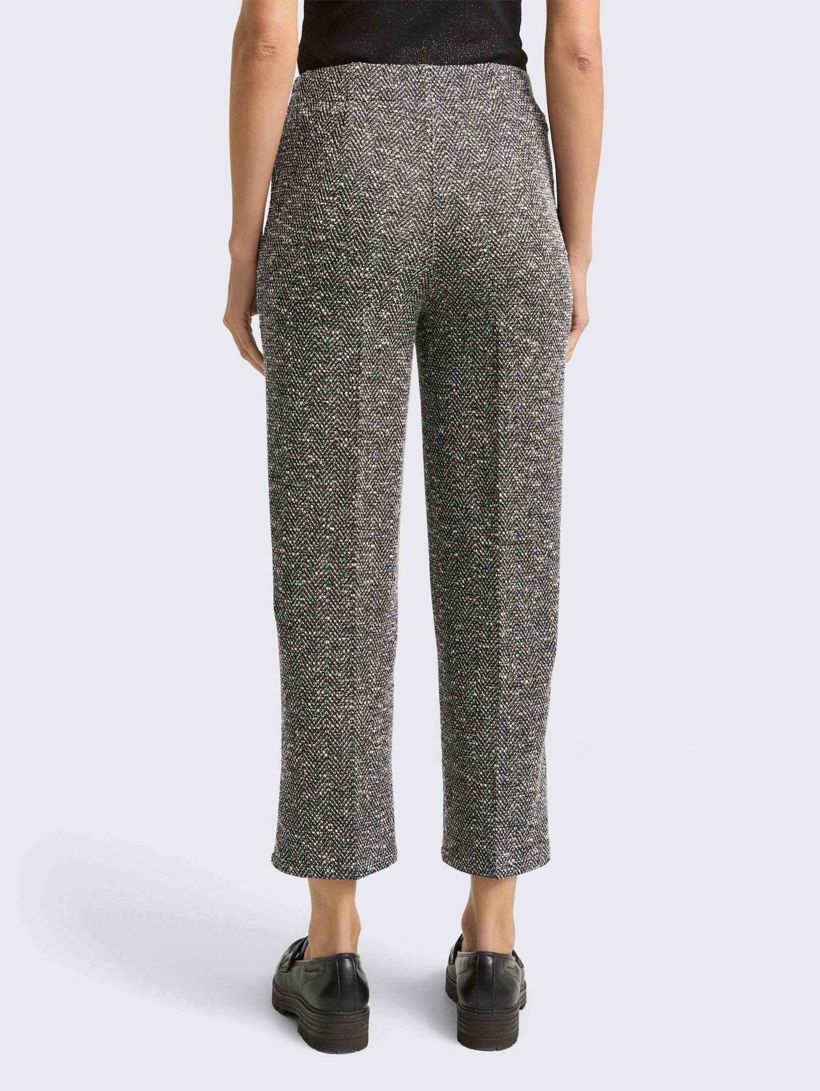 TOM TAILOR 7/8-Hose Hosen & Chino TTLEA Straight Bouclé Hose