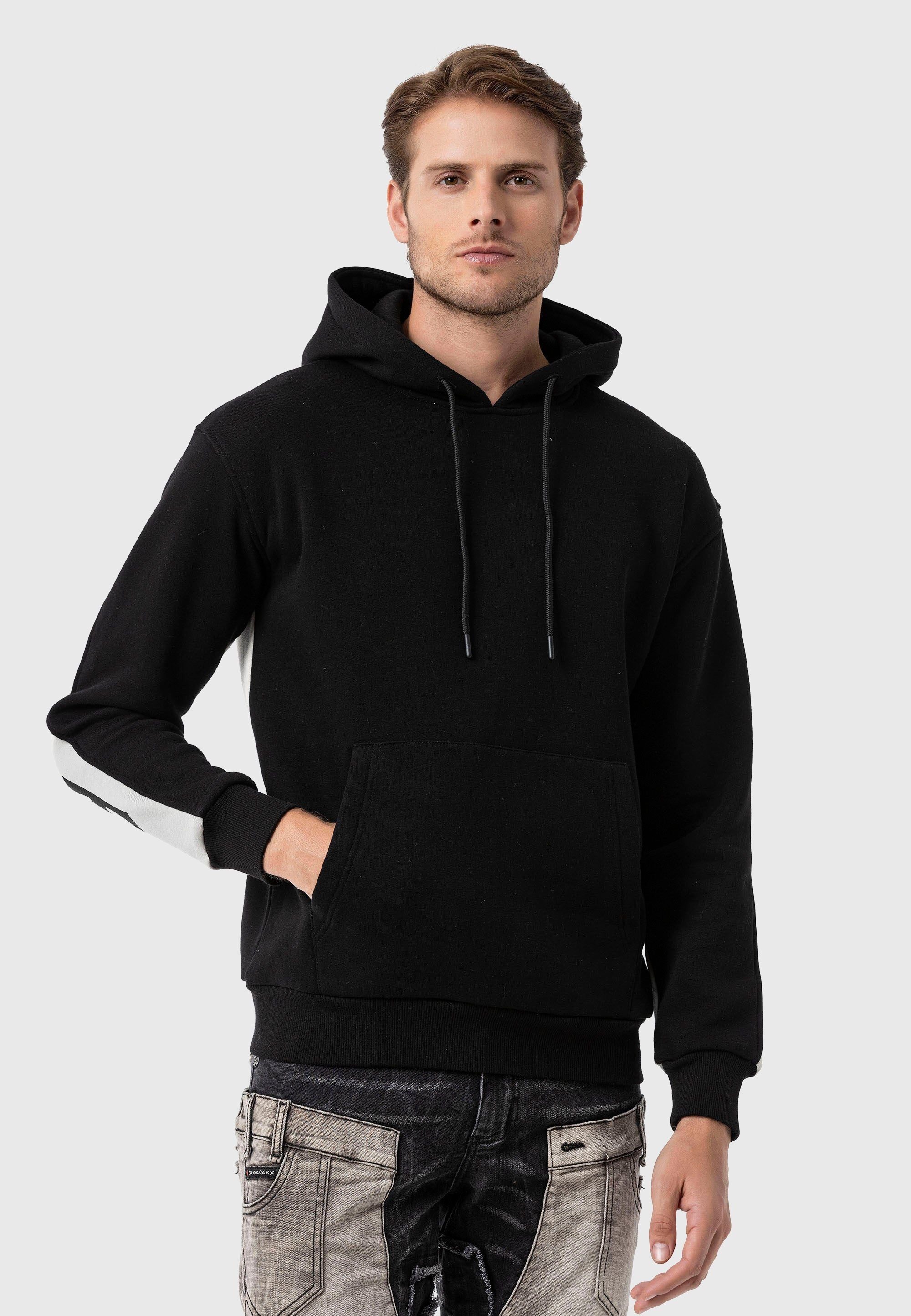 Cipo & Baxx Kapuzenpullover Sweatshirts (1-tlg) mit Statement Ärmel-Print