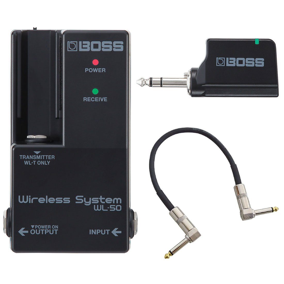 E-Gitarre Boss WL-50 Wireless Funksystem mit Patchkabel