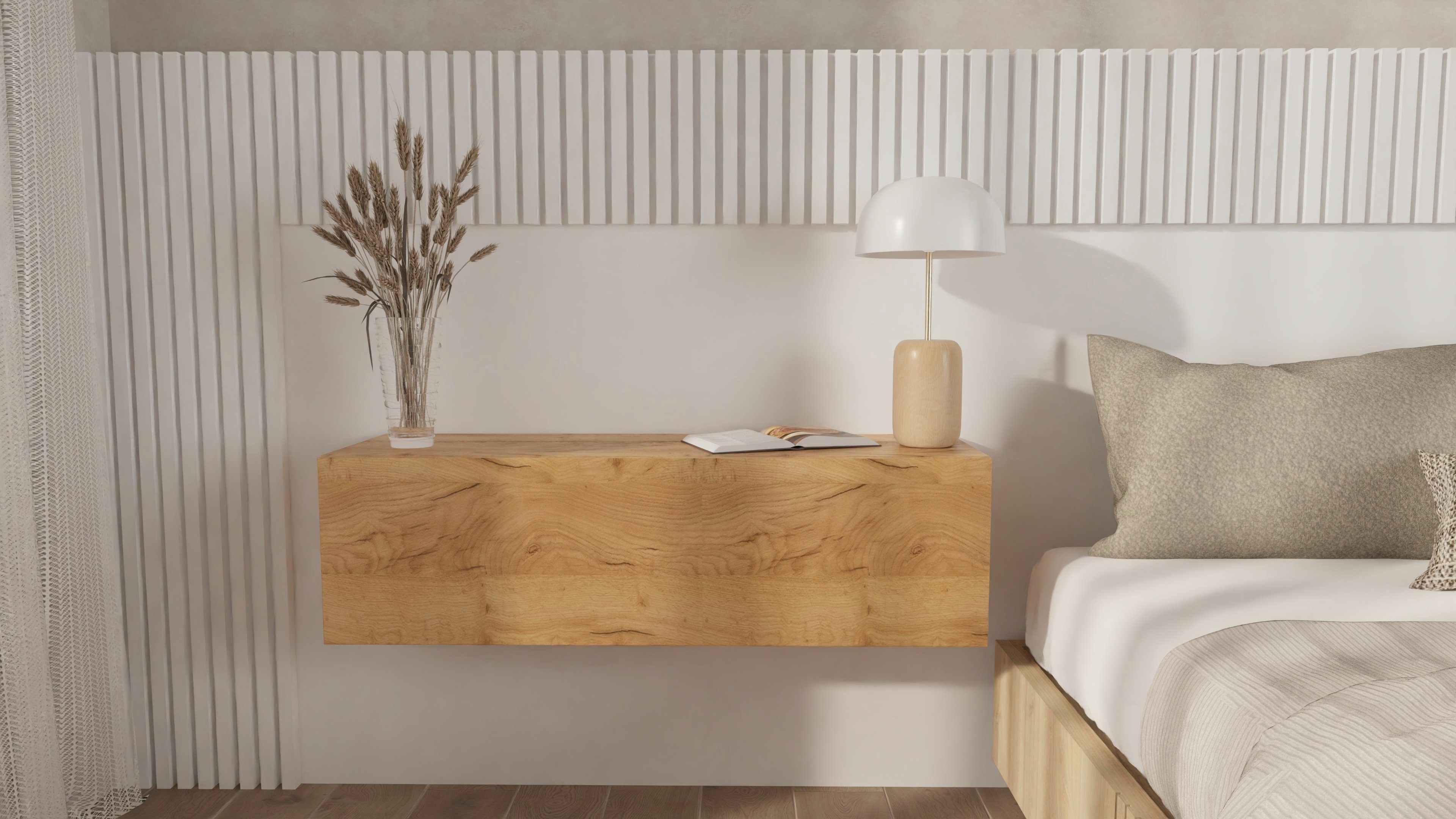 Platan Room Nachttisch, Wandschrank hängende Nachtkommode günstig online kaufen
