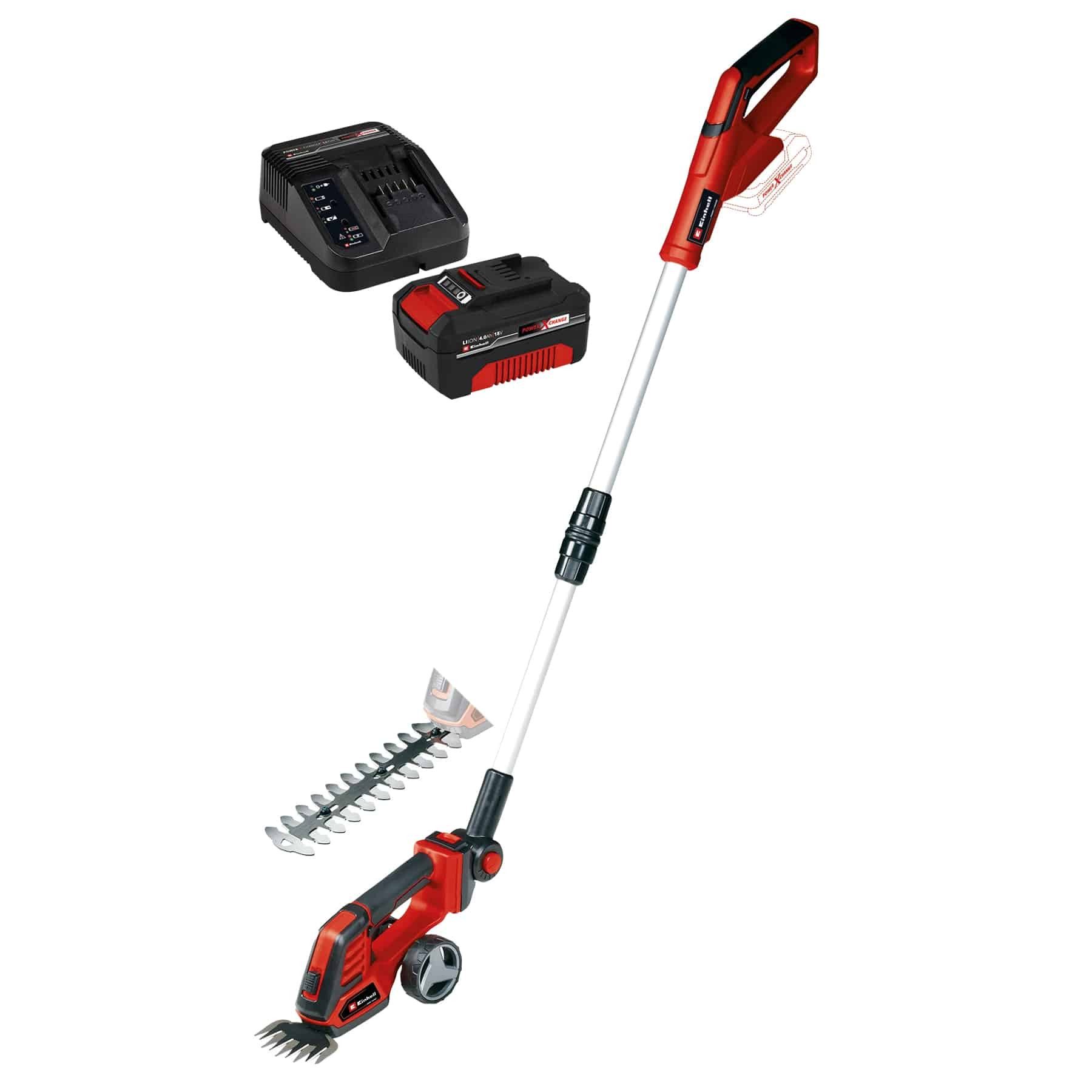 Einhell Akku-Gras- und Strauchscherenset EINHELL Akku-Gras- und Strauchschere GE-CG 18/100 Li T + Starterset