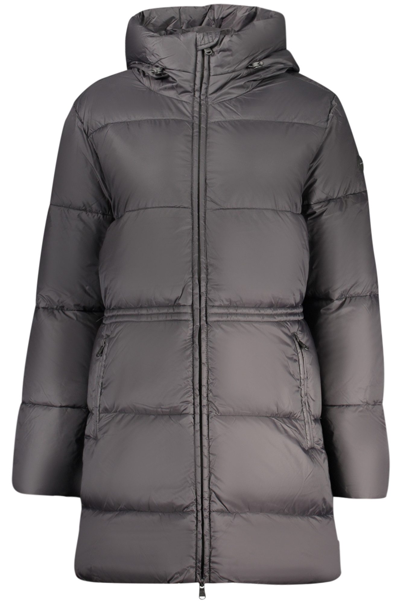 North Sails Outdoorjacke Damenjacke Schwarz: Langer Mantel mit Kapuze, Wasserabweisend