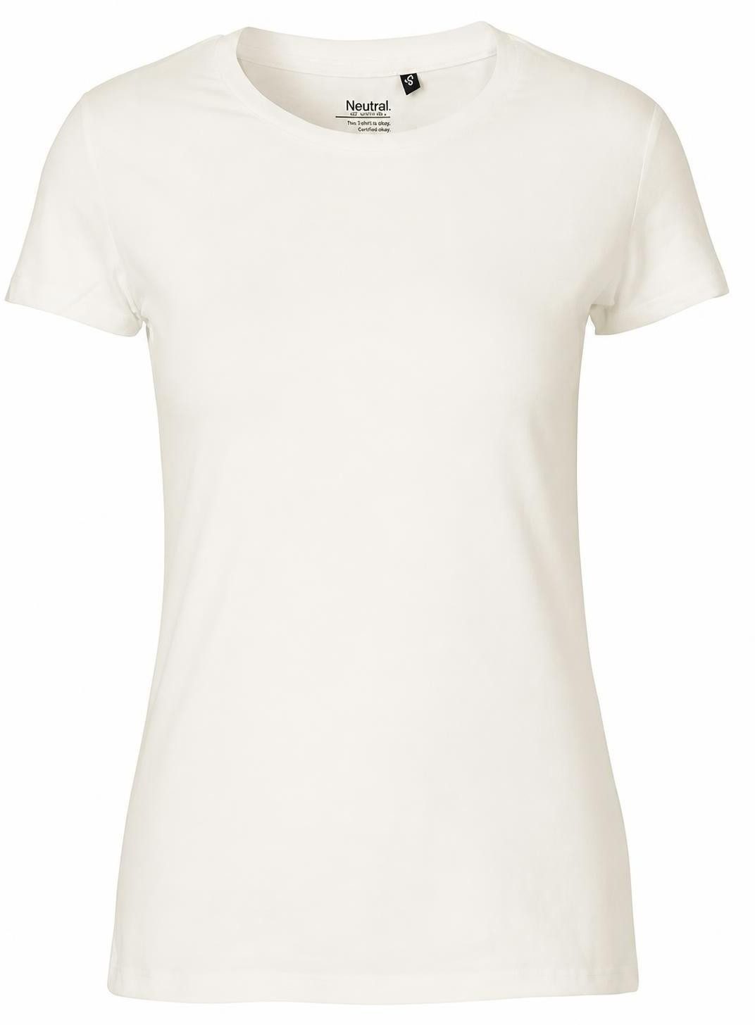 Neutral Rundhalsshirt damen Fitted T-Shirt / 100% Fairtrade-Baumwolle