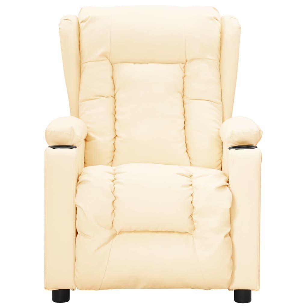 vidaXL Sessel Relaxsessel Creme Kunstleder (1-St) günstig online kaufen