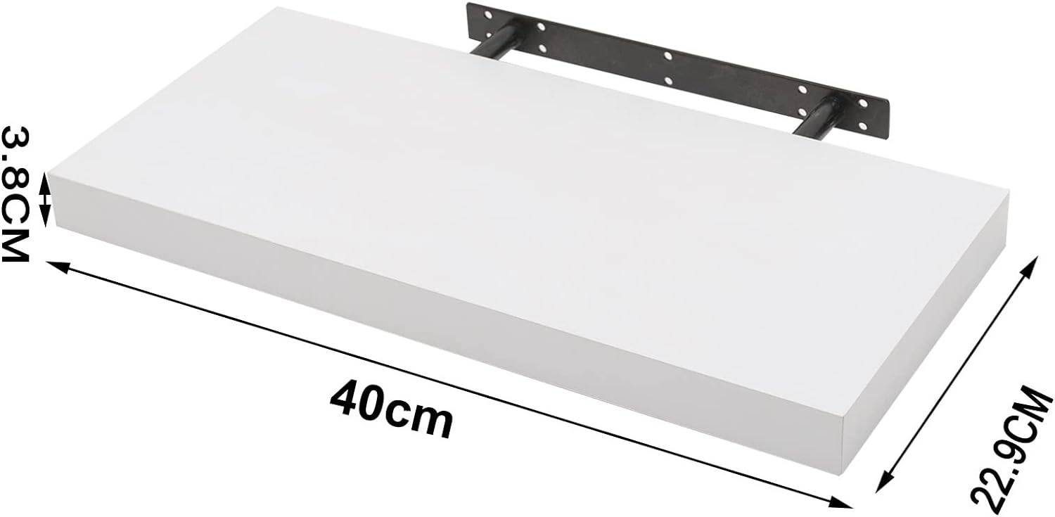 Woltu Wandregal, Set 3-tlg., Wandboard für Deko aus MDF Holz