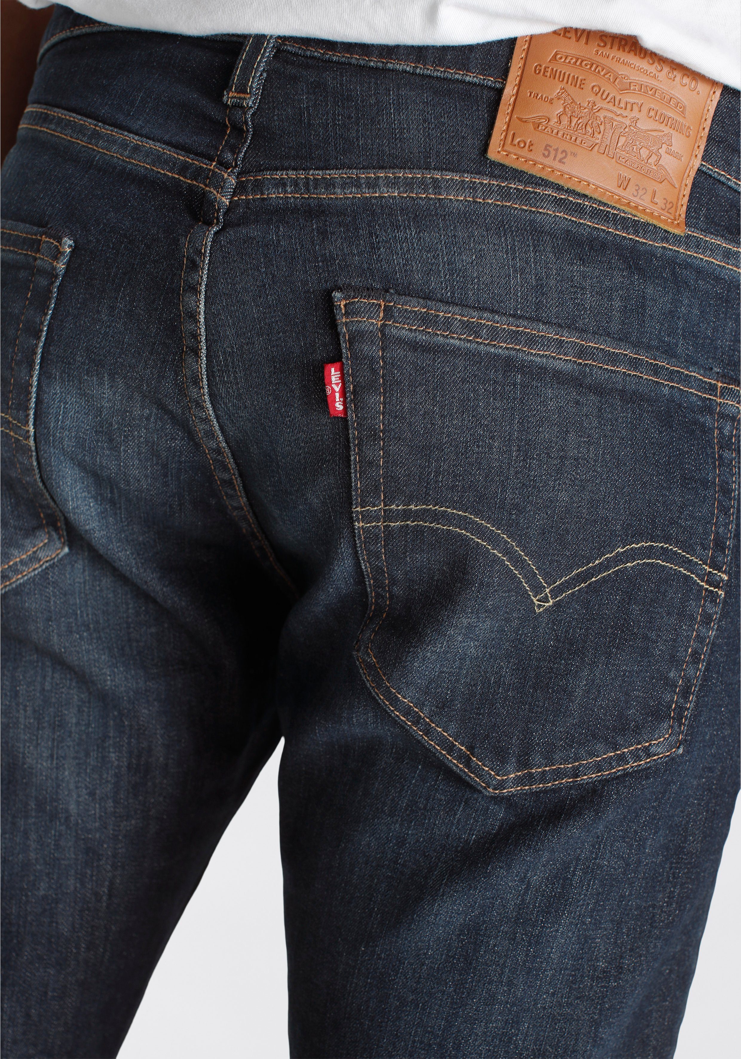 Fit Markenlabel Taper biologia Tapered-fit-Jeans 512 Slim Levi's® adv mit