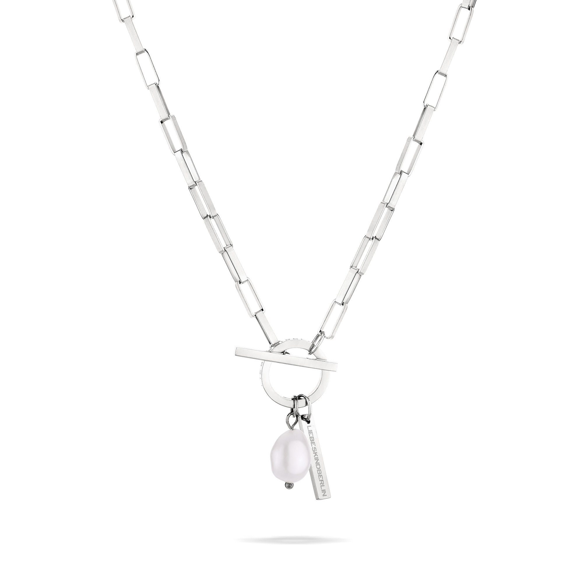 Kette mit Anhänger Modern Pearl Edelstahl