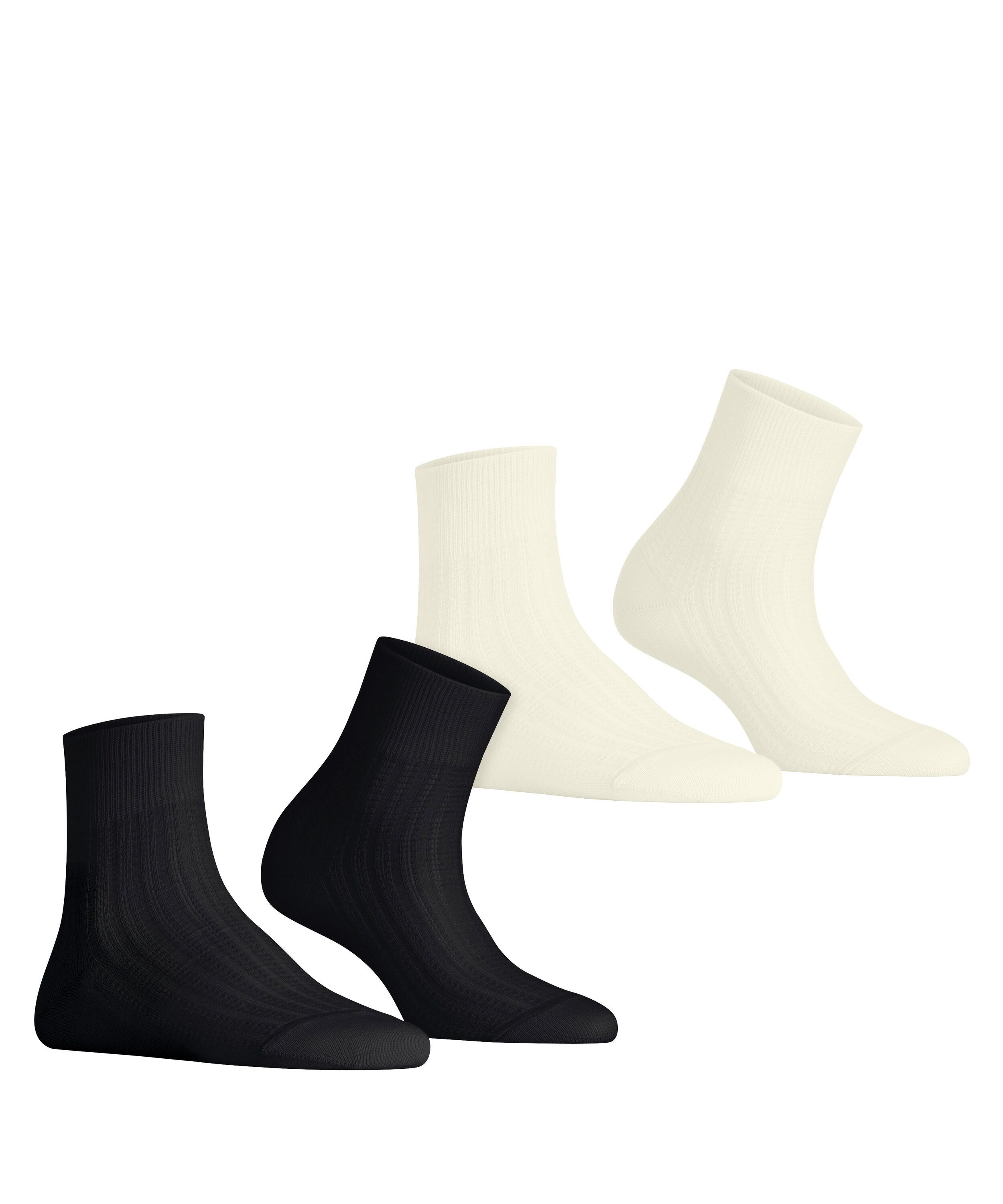 Esprit Kurzsocken Cozy Braid 2-Pack Kurzsocken (2-Paar)