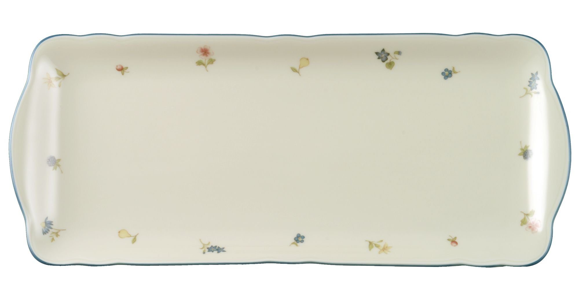 Seltmann Weiden Geschirr-Set Kuchenplatte eckig 35 cm Marie Luise Streublume 30308 von Seltmann, Porzellan
