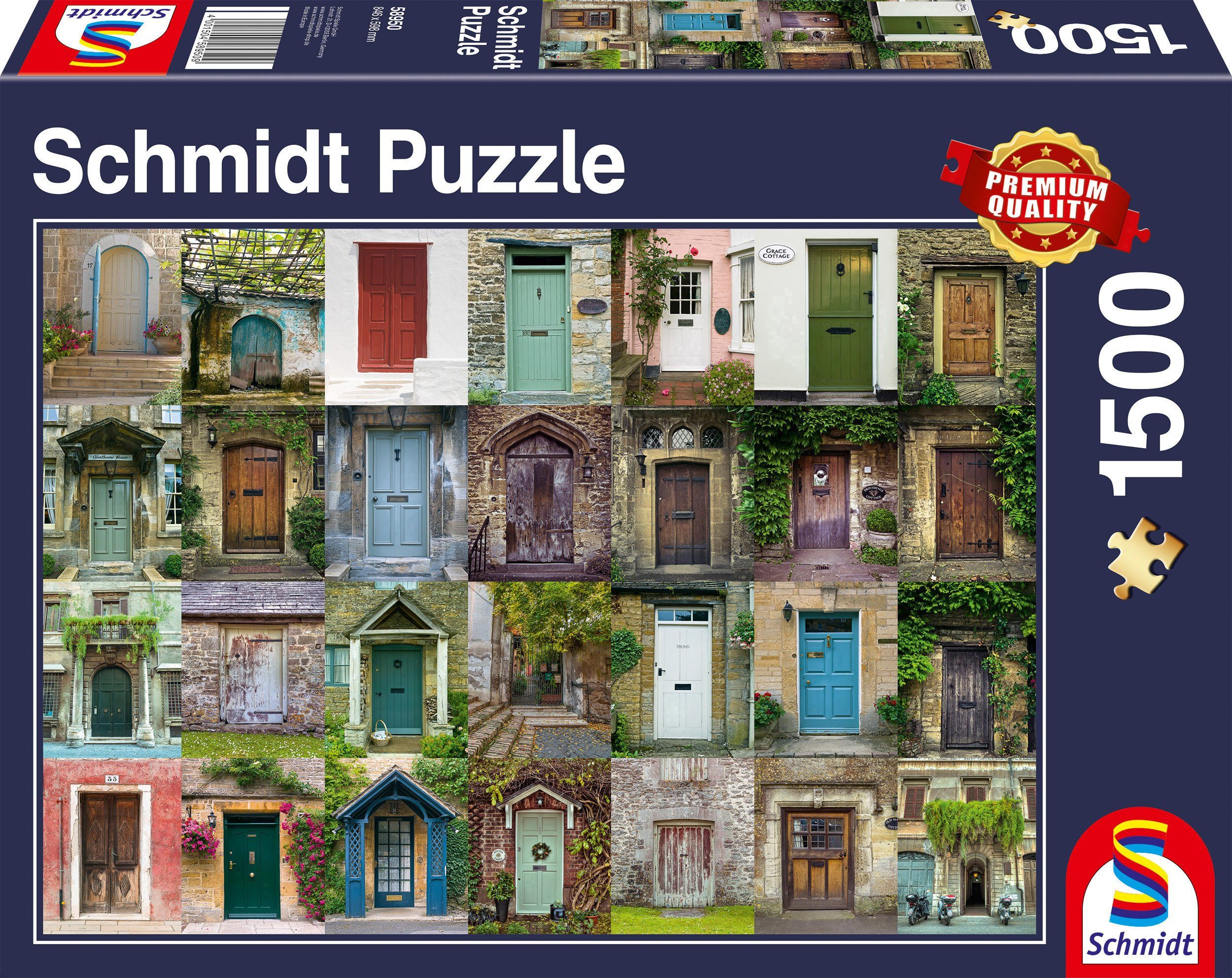 Schmidt Spiele Puzzle Türen, 1500 Puzzleteile