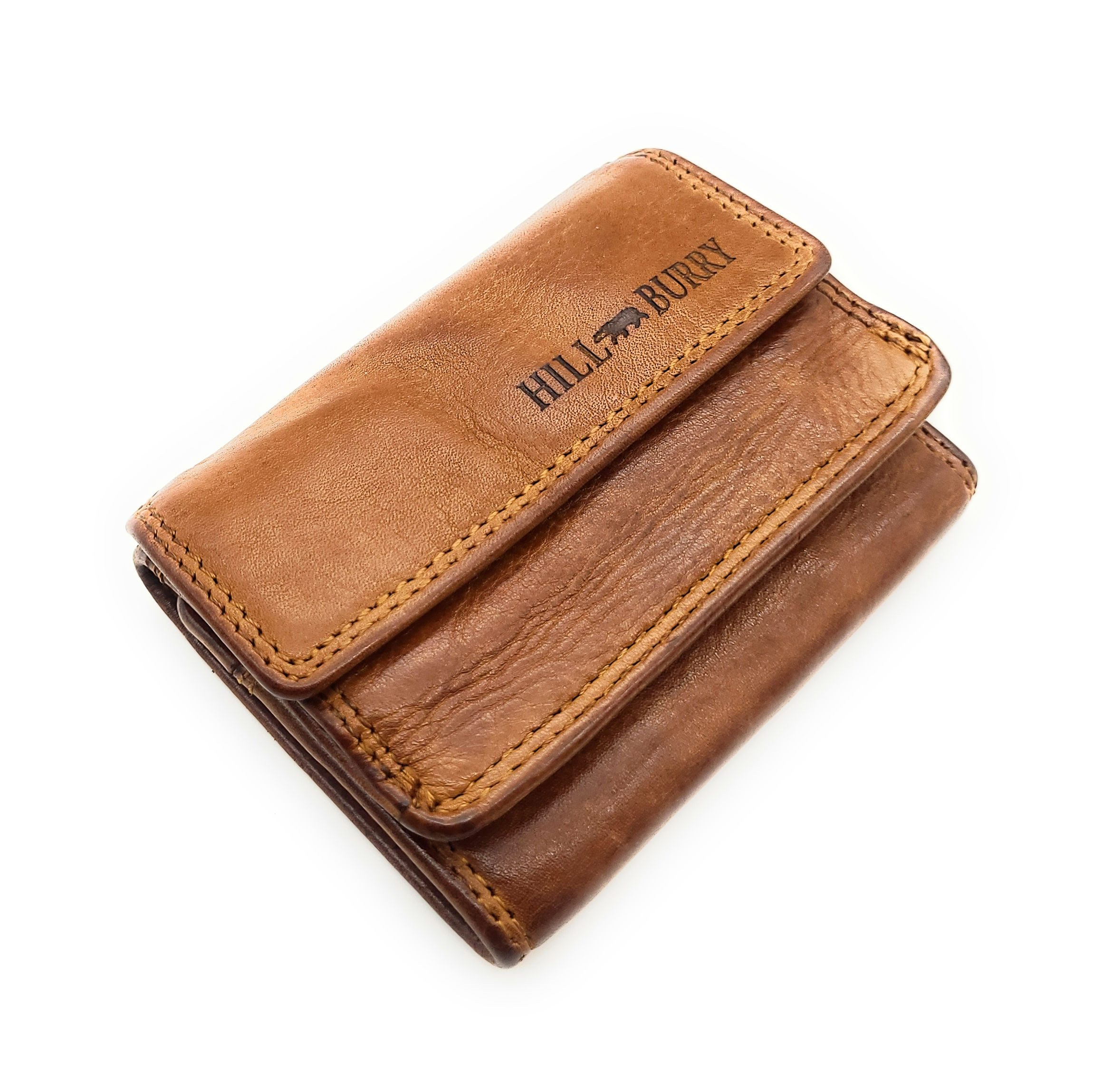 Hill Burry Mini Geldbörse kleines echt Leder Portemonnaie mit RFID Schutz W günstig online kaufen