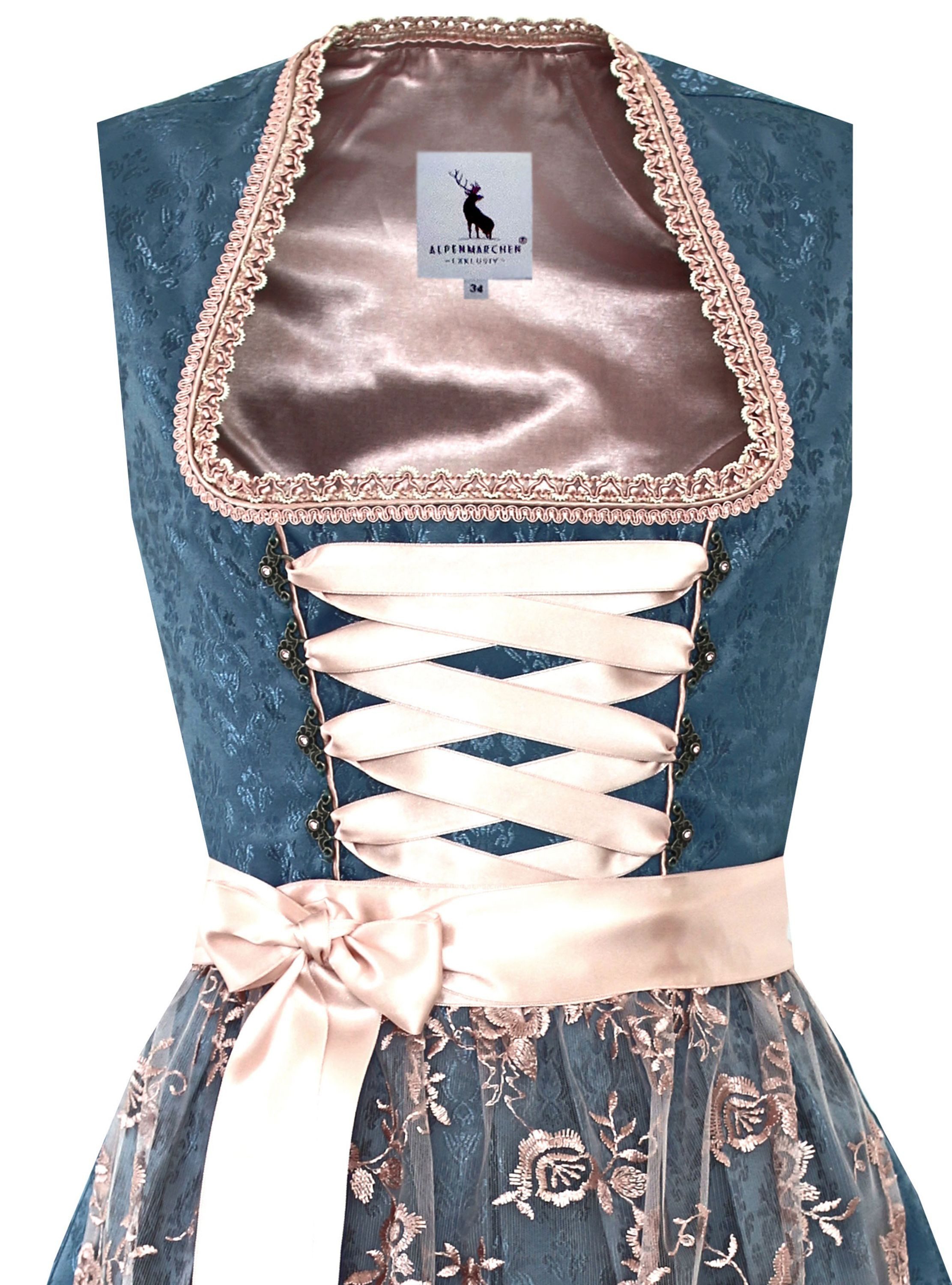 Dirndl Dirndl Zoe in blau und rosa - ALM914