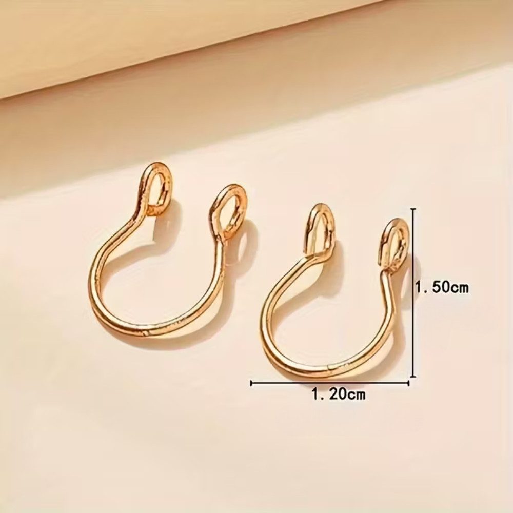 XCOAST Nasenpiercing-Set XCOAST Nasenring ohne Piercing – Goldfarbener Nase günstig online kaufen