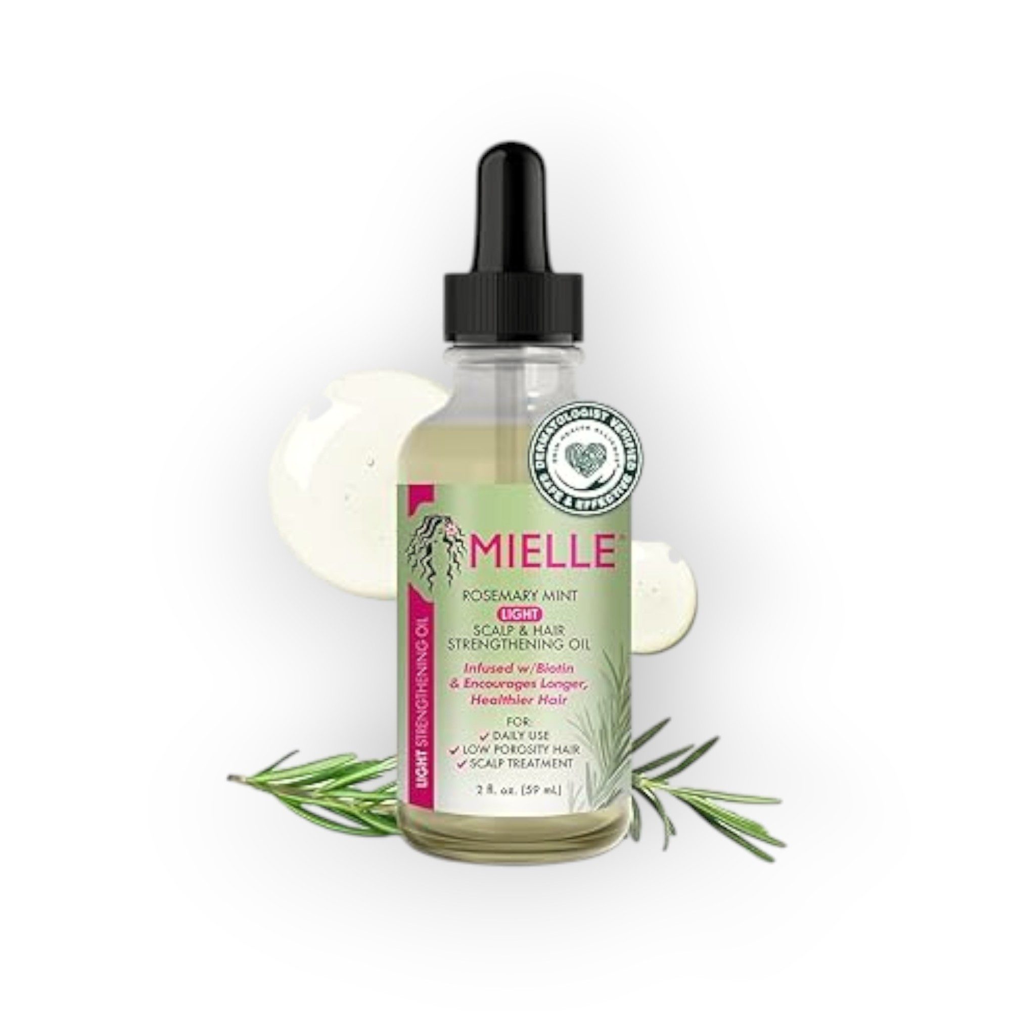 Mielle Haaröl Mielle Rosmarinöl Light Version, Packung, fördert Haarwachstum, beruhigt Trockenheit