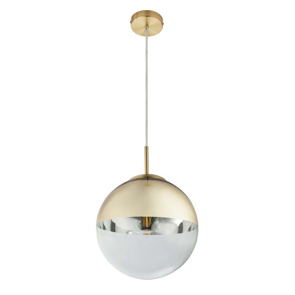 GLOBO LIGHTING Kugelleuchte, Leuchtmittel nicht inklusive, Design Pendel Decken Lampe Glas Kugel Wohn Ess Zimmer Hänge