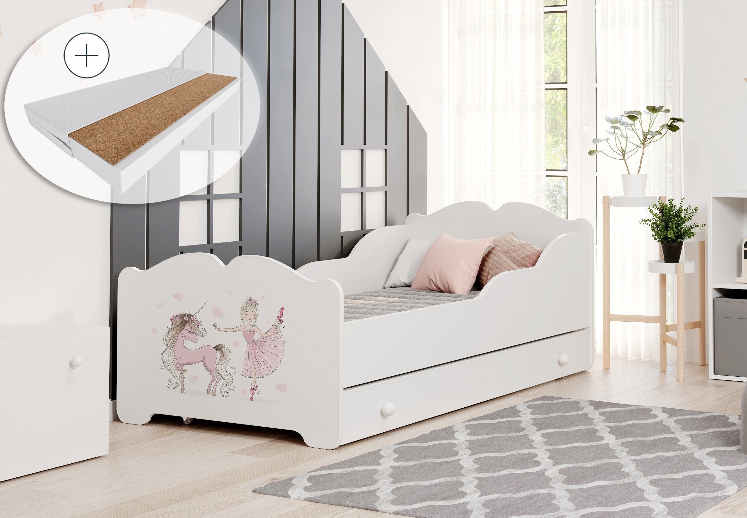 Kids Collective Kinderbett Mädchenbett 80x160 cm günstig online kaufen