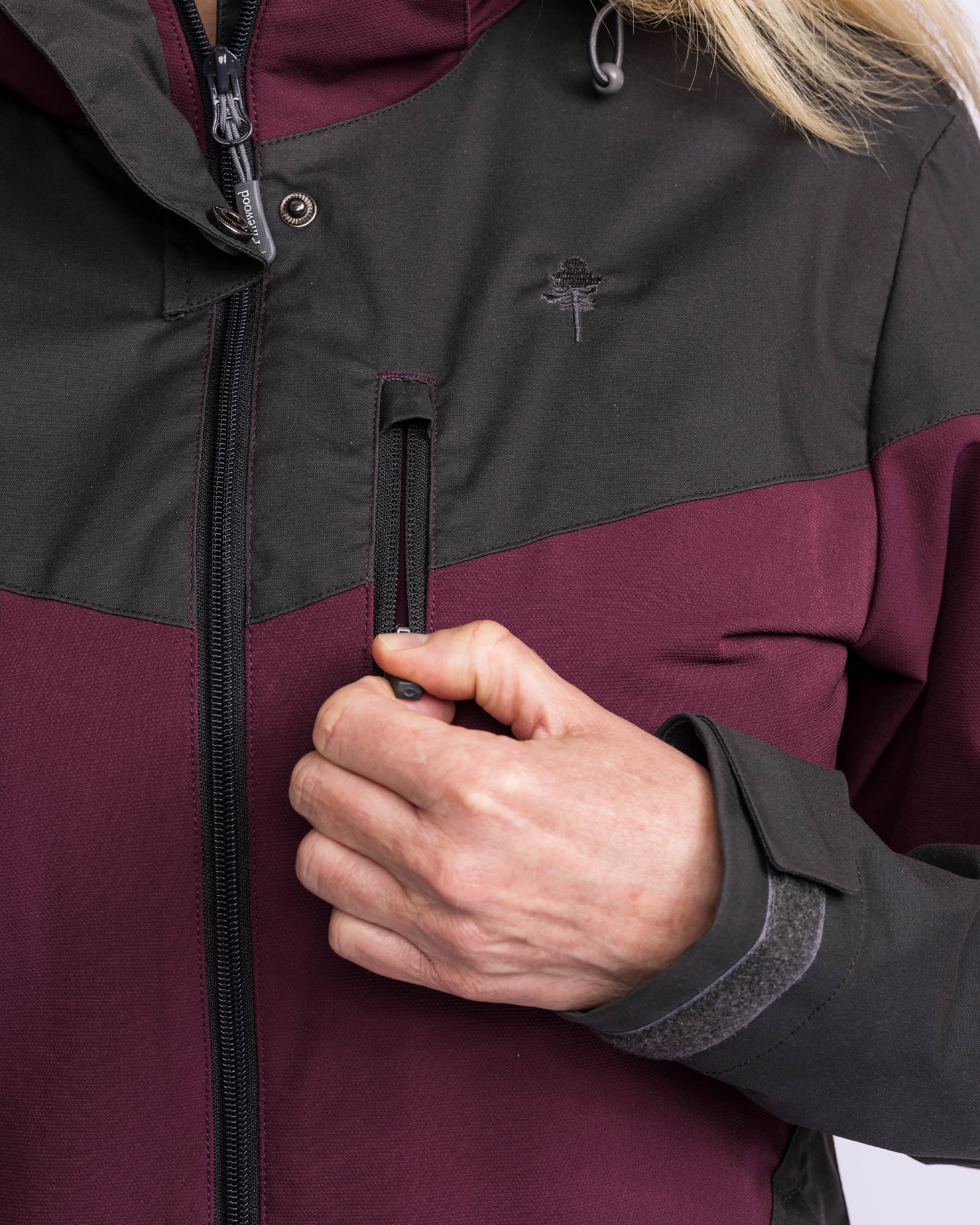 Pinewood Outdoorjacke FINNVEDEN HYBRID CS Damen-Funktionsjacke, Trekkingjacke, Wanderjacke auch in Großen Größen. mit abnehmbarer Kapuze