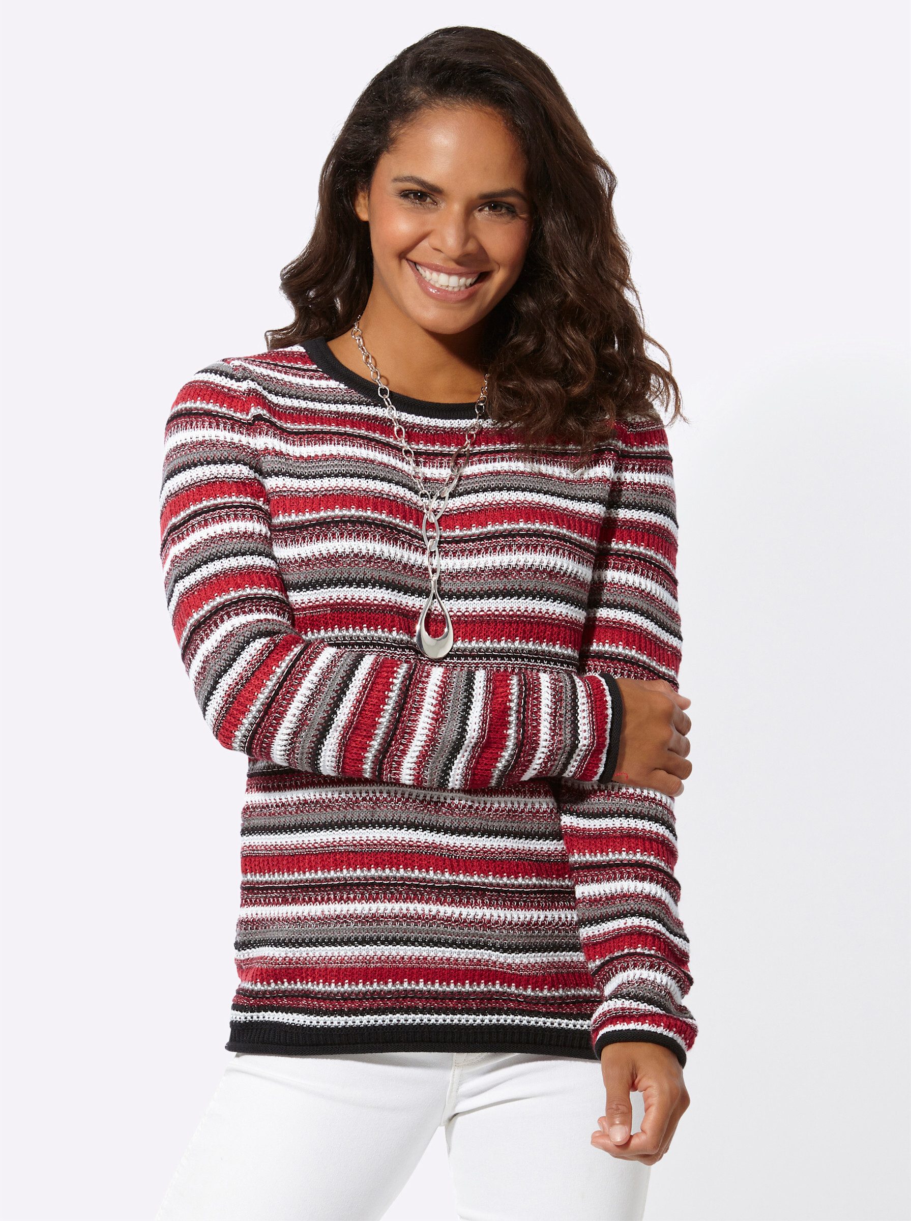 Strickpullover Streifenpullover