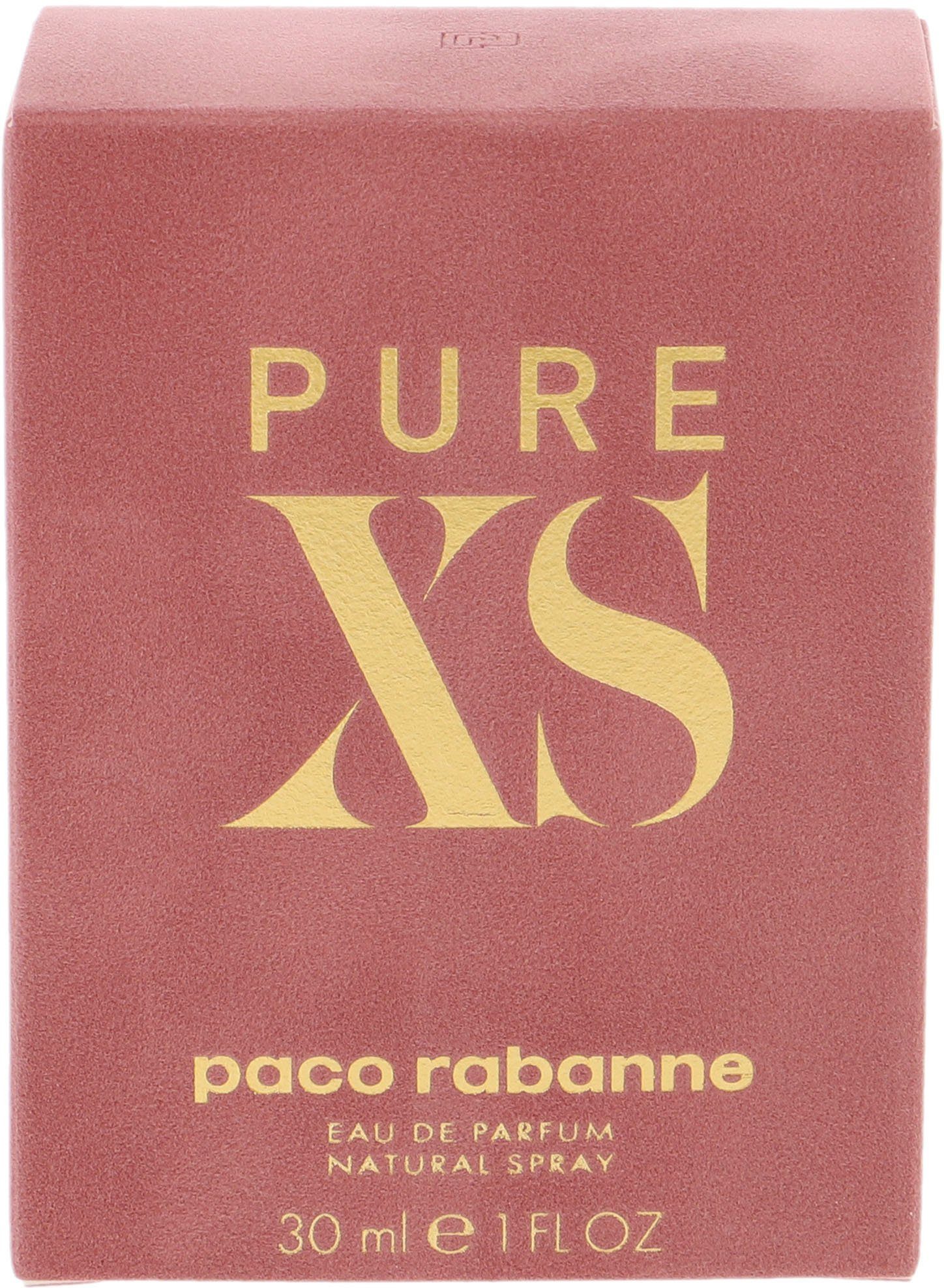 paco rabanne Eau de Parfum Paco Rabanne Pure XS, Süßer Damenduft mit Vanille, Ylang-Ylang und Popcorn.