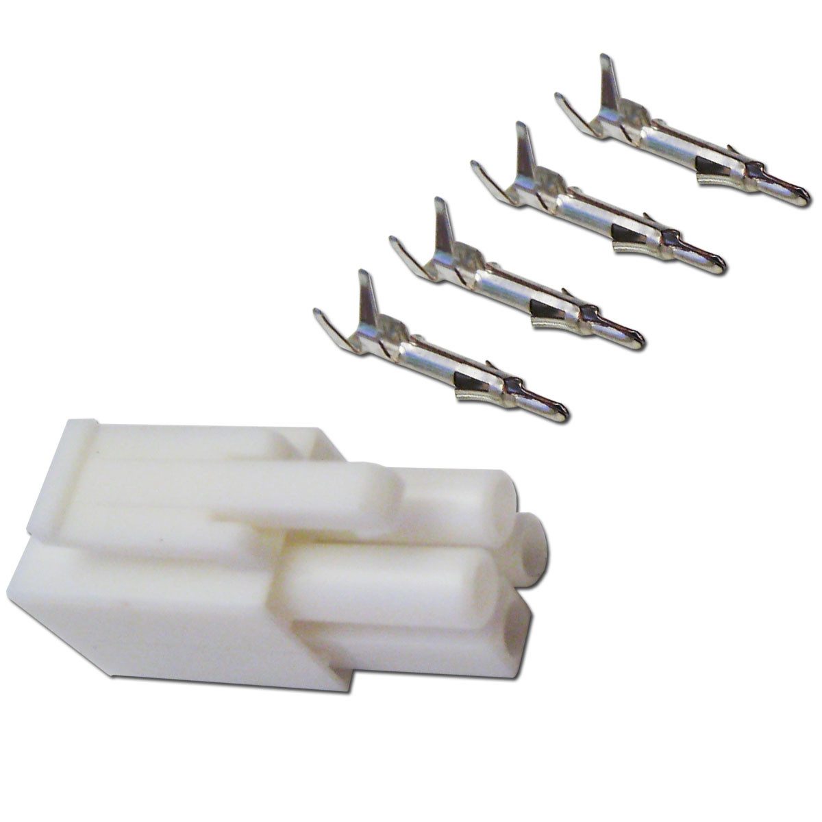 world-trading-net DIN-Stecker Stecker 4-polig mit Crimpkontakten Steckverbinder