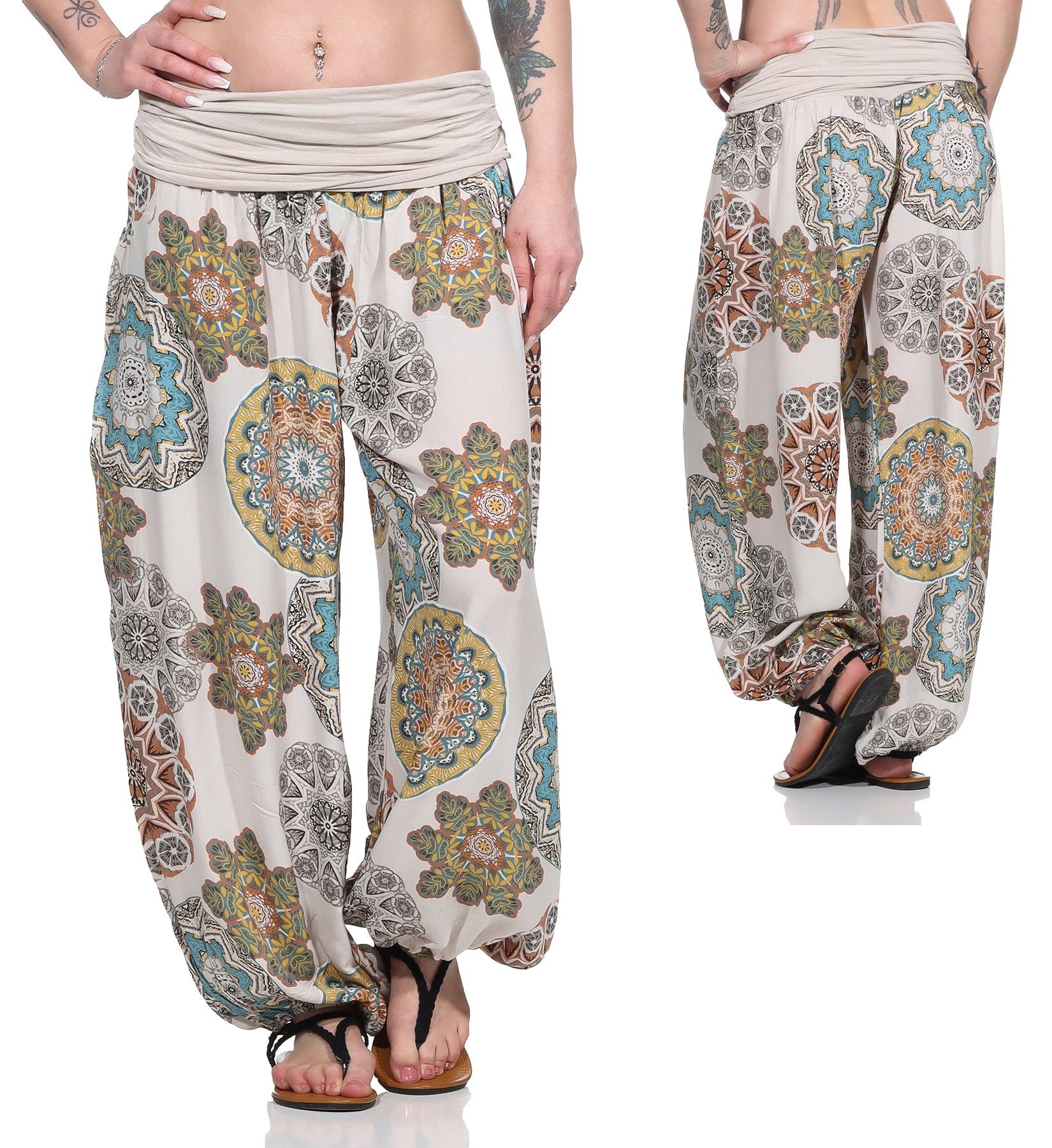 OriginalYou Haremshose Pumphose für Damen weite und luftige Sommerhose mit elastischem Bund, hautfreundlich, luftig und leicht