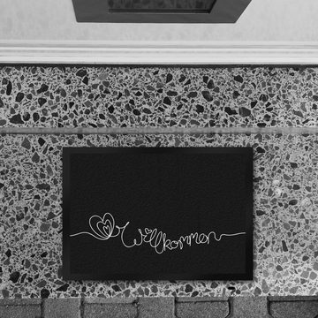 Fußmatte Fußmatte in 35x50 cm mit Willkommen-Schriftzug, speecheese