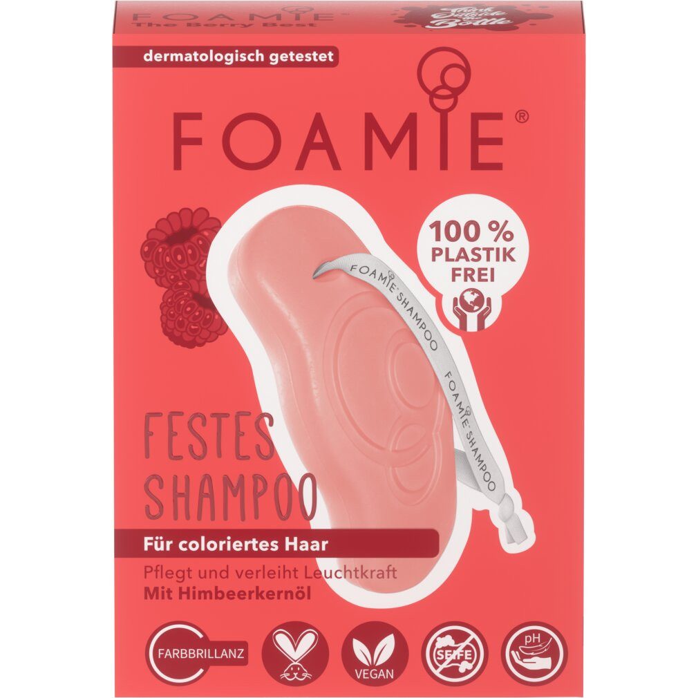 FOAMIE Haarshampoo Sampon solid The Berry Best, Par Vopsit, 80gr