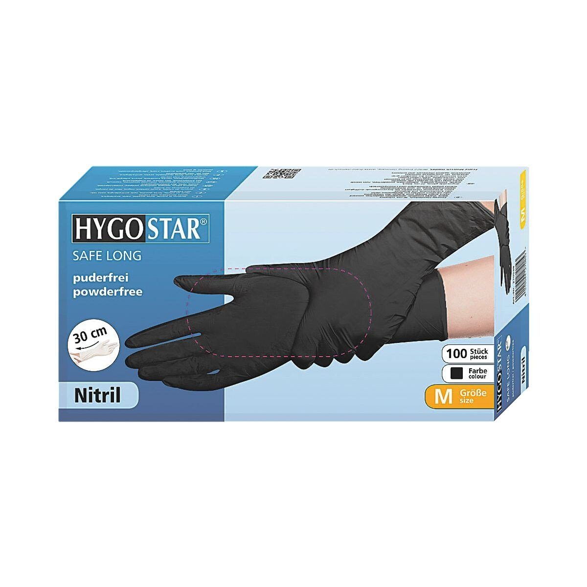 Franz Mensch Einweghandschuhe SAFE LONG (100-St) 100 Stck./Pack, lebensmittelecht, extra lang, latex-/ puderfrei