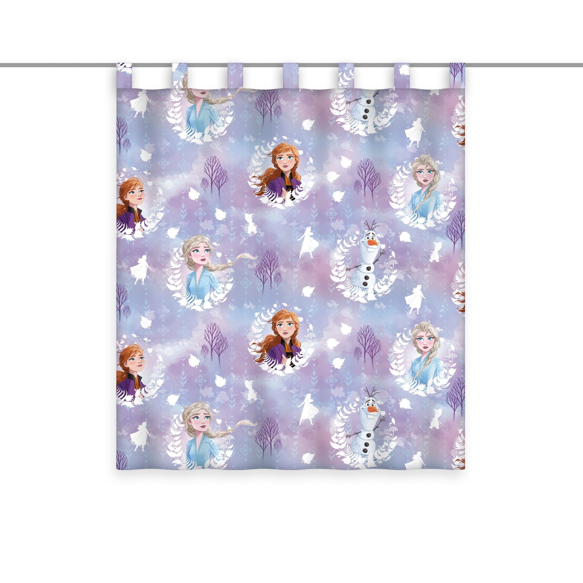 Gardine Gardine Vorhang Застосуватиgardine Frozen Anna Elsa Olaf 140 x 160 cm, Herding